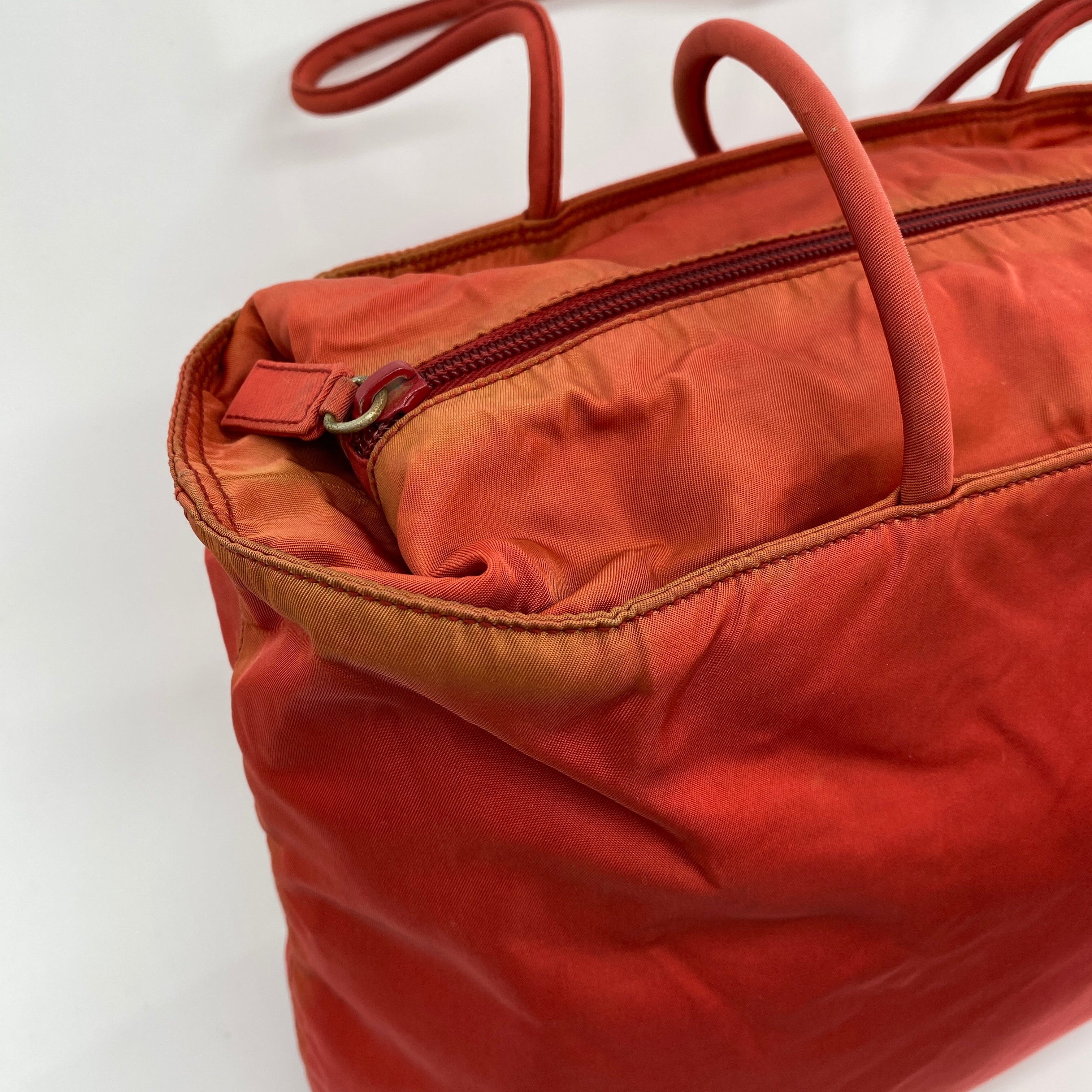 Nylon Tote Red - Vintage Luxuries