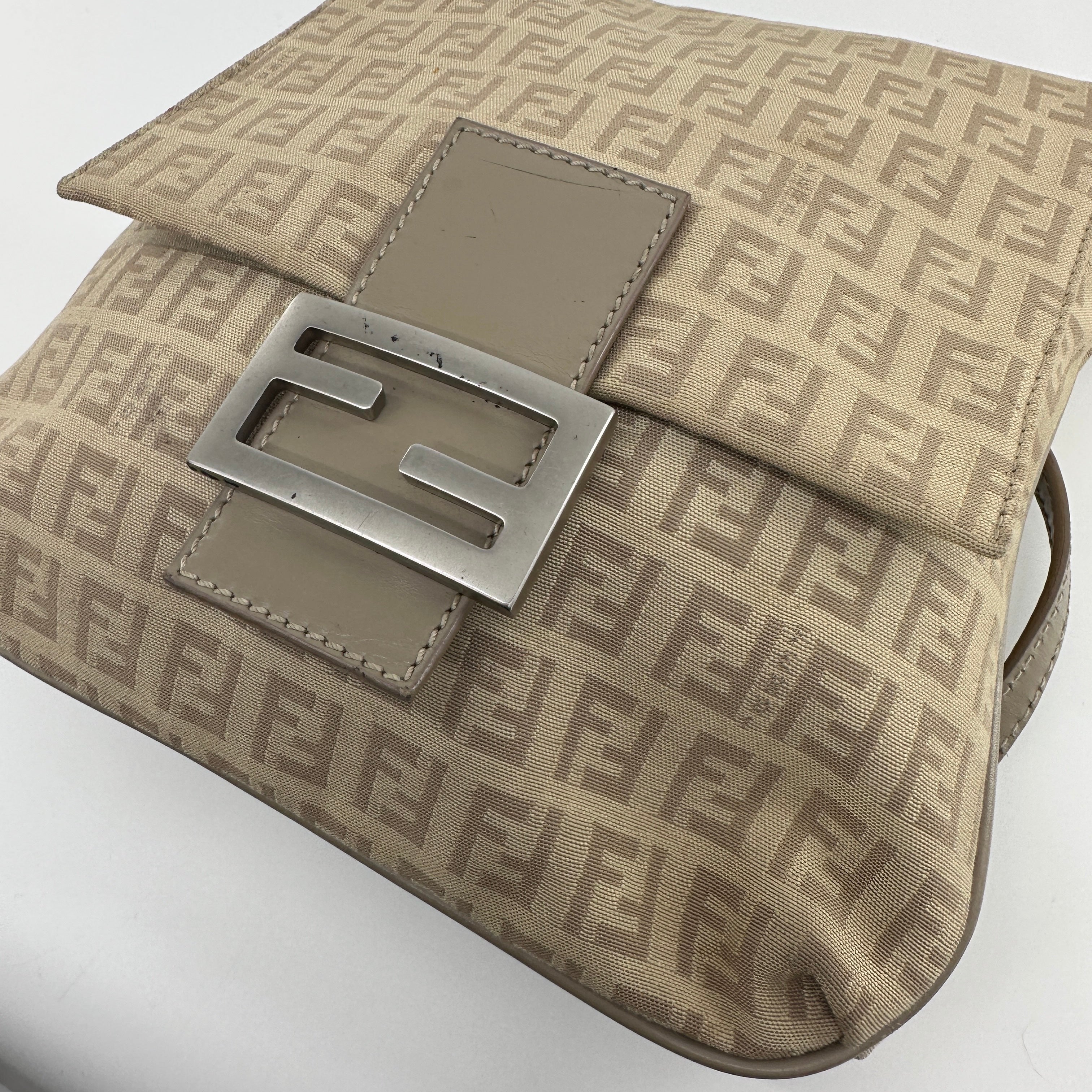 Zucca Monogram Crossbody Bag Beige