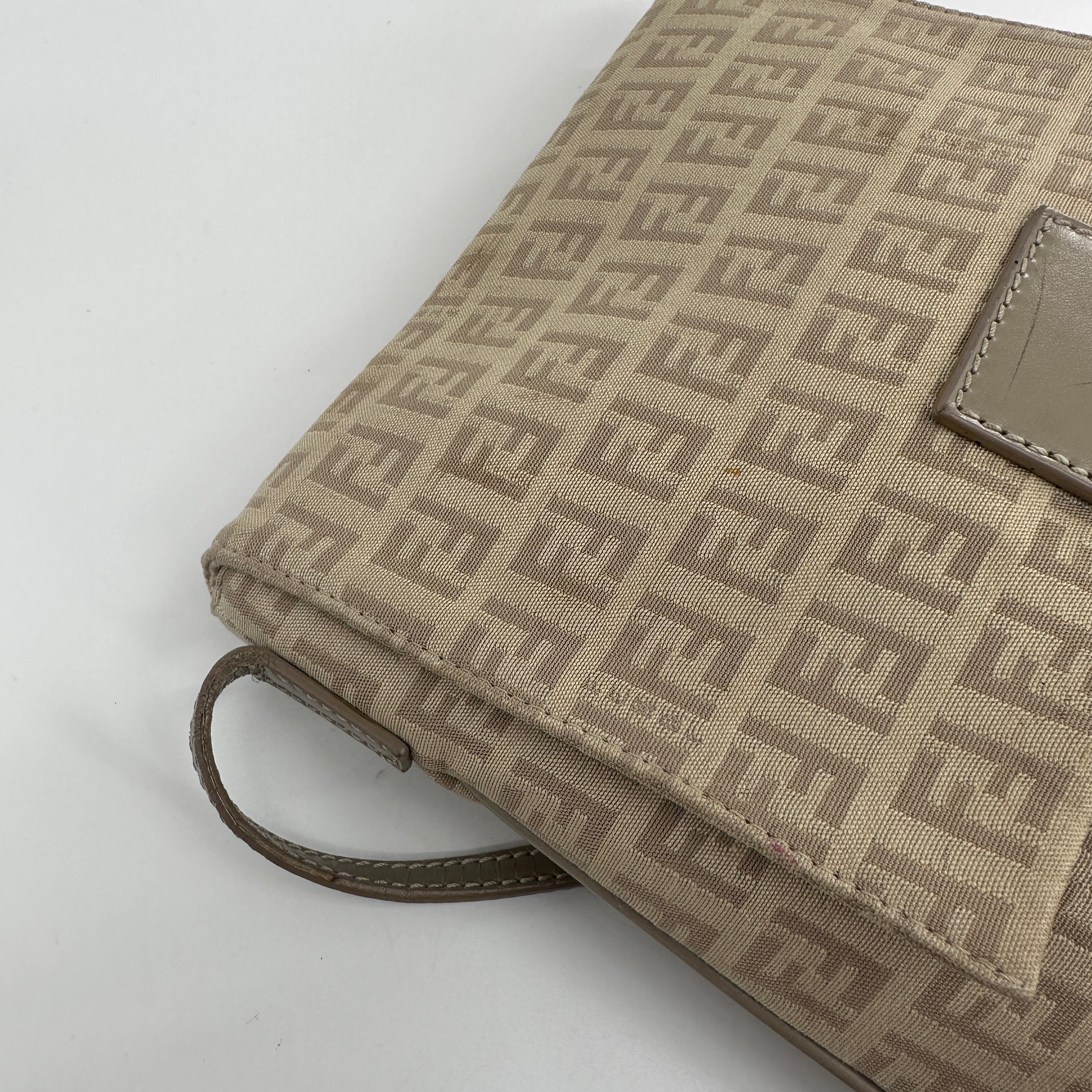 Zucca Monogram Crossbody Bag Beige