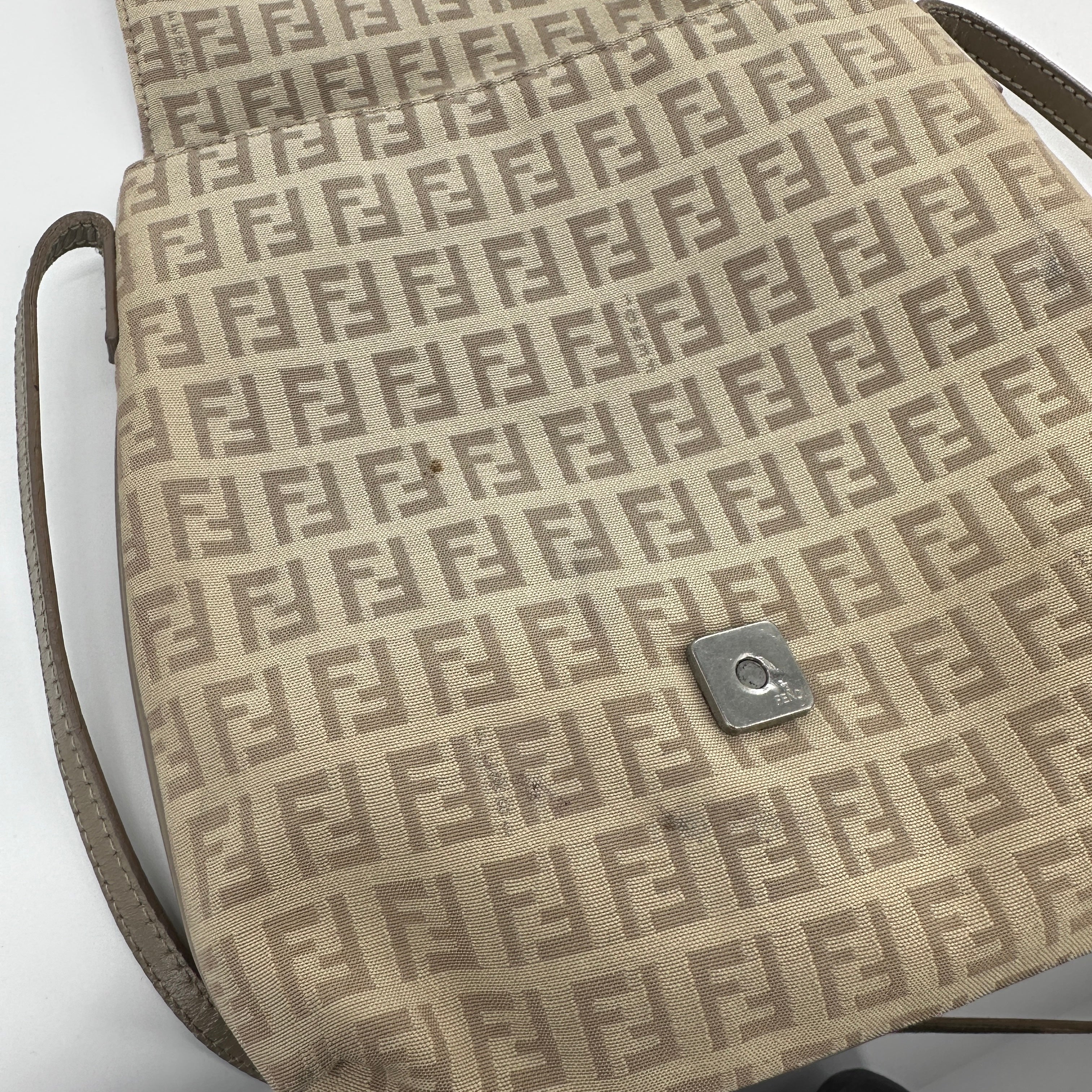Zucca Monogram Crossbody Bag Beige