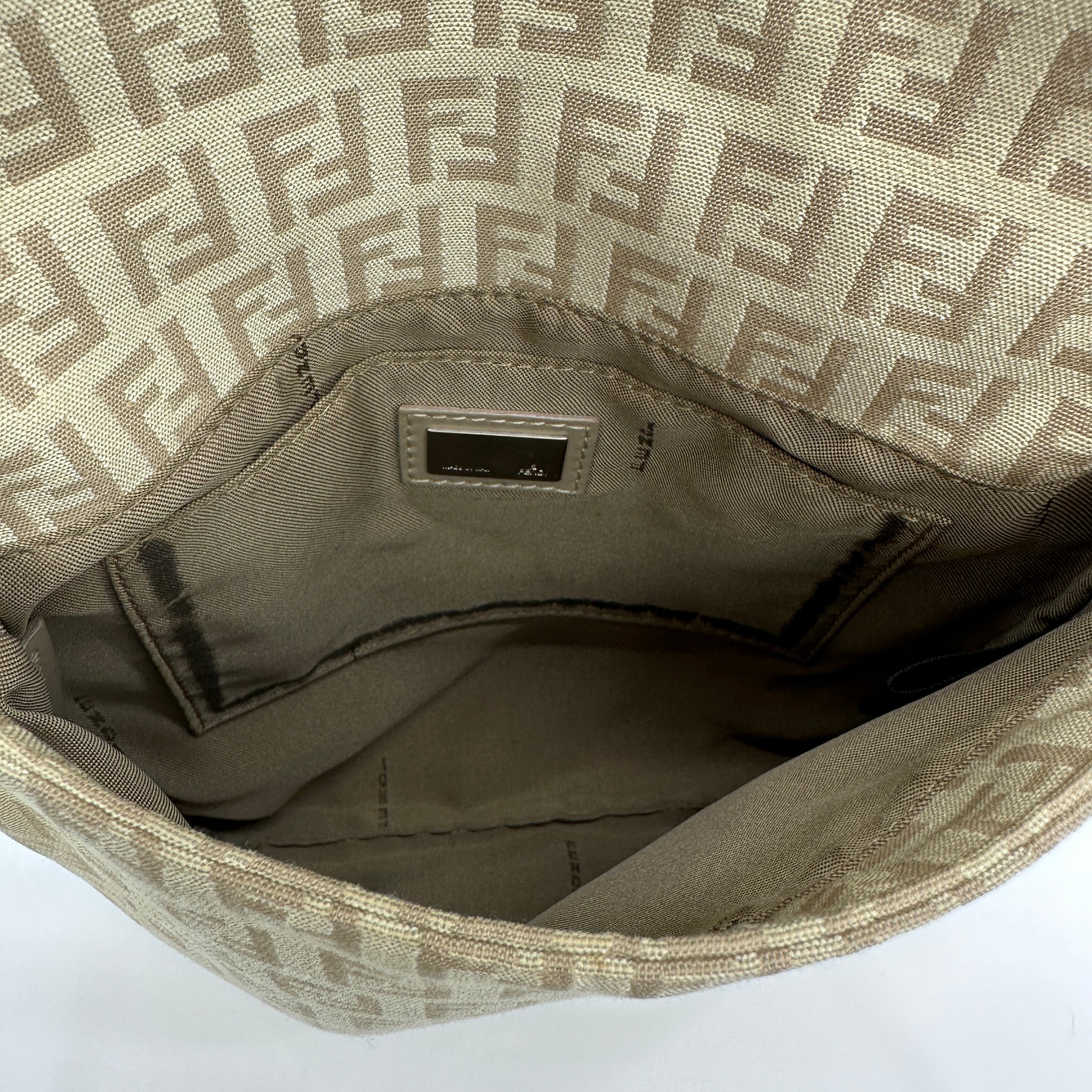 Zucca Monogram Crossbody Bag Beige