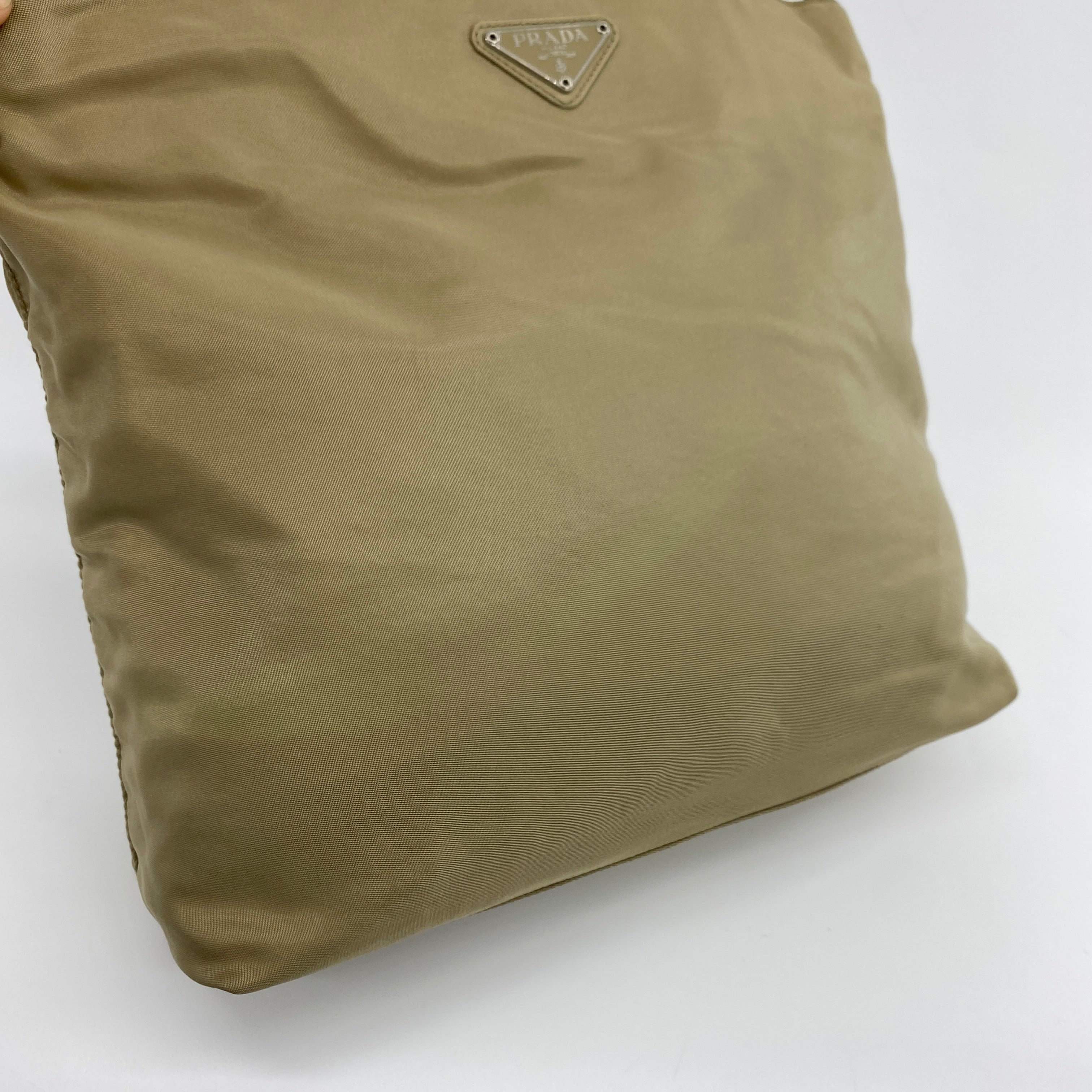 Nylon Tote Small Beige - Vintage Luxuries