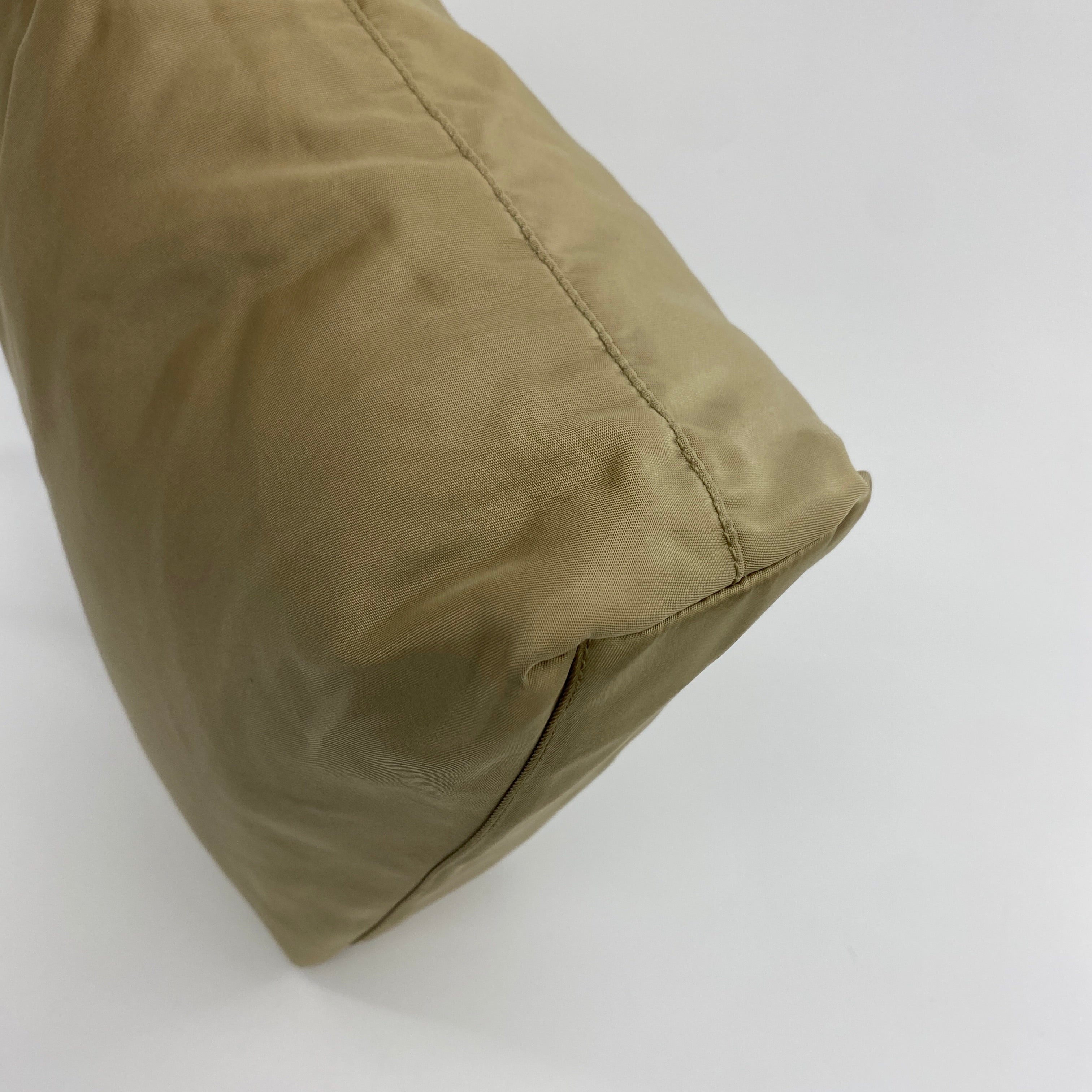 Nylon Tote Small Beige - Vintage Luxuries