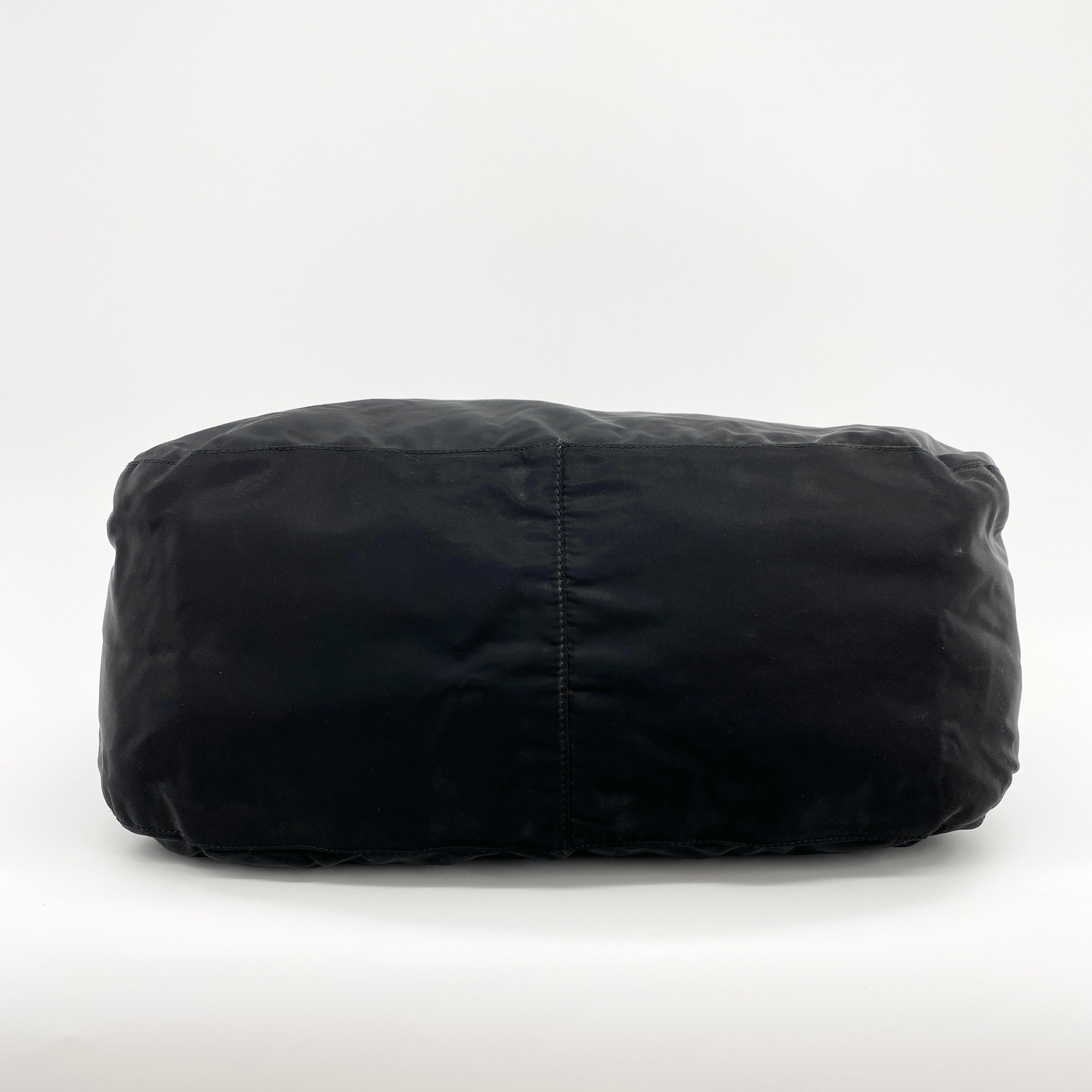 Nylon Hobo Bag Black - Vintage Luxuries
