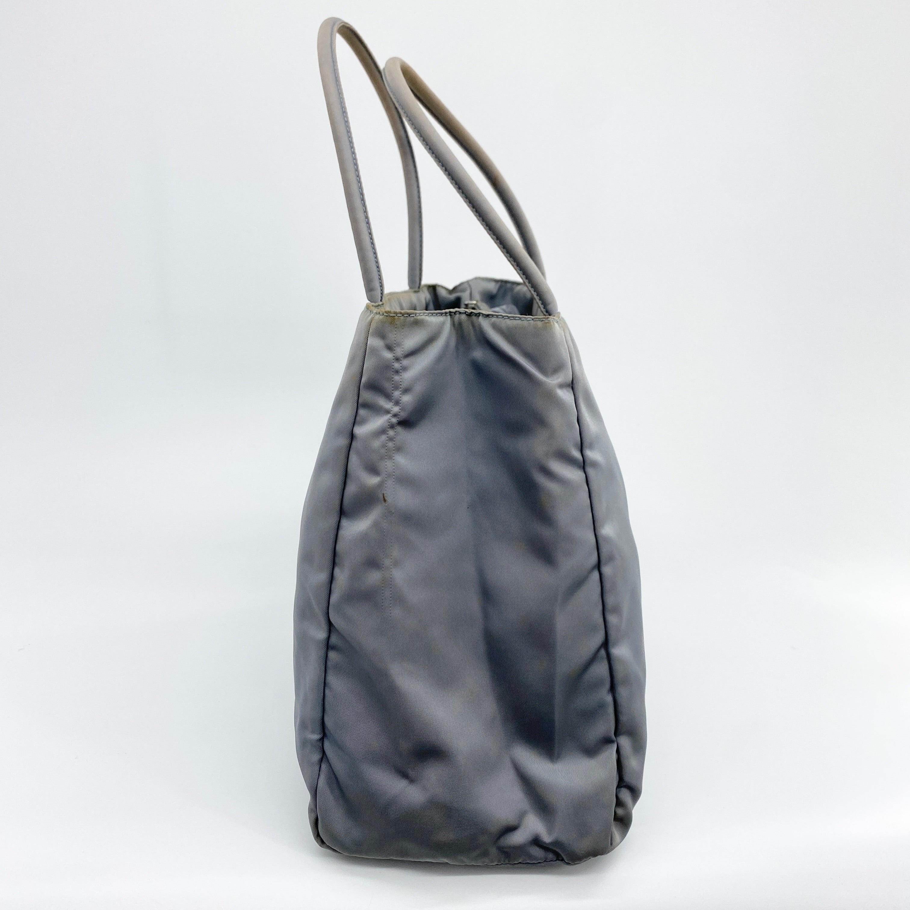 Nylon Handbag Grey - Vintage Luxuries