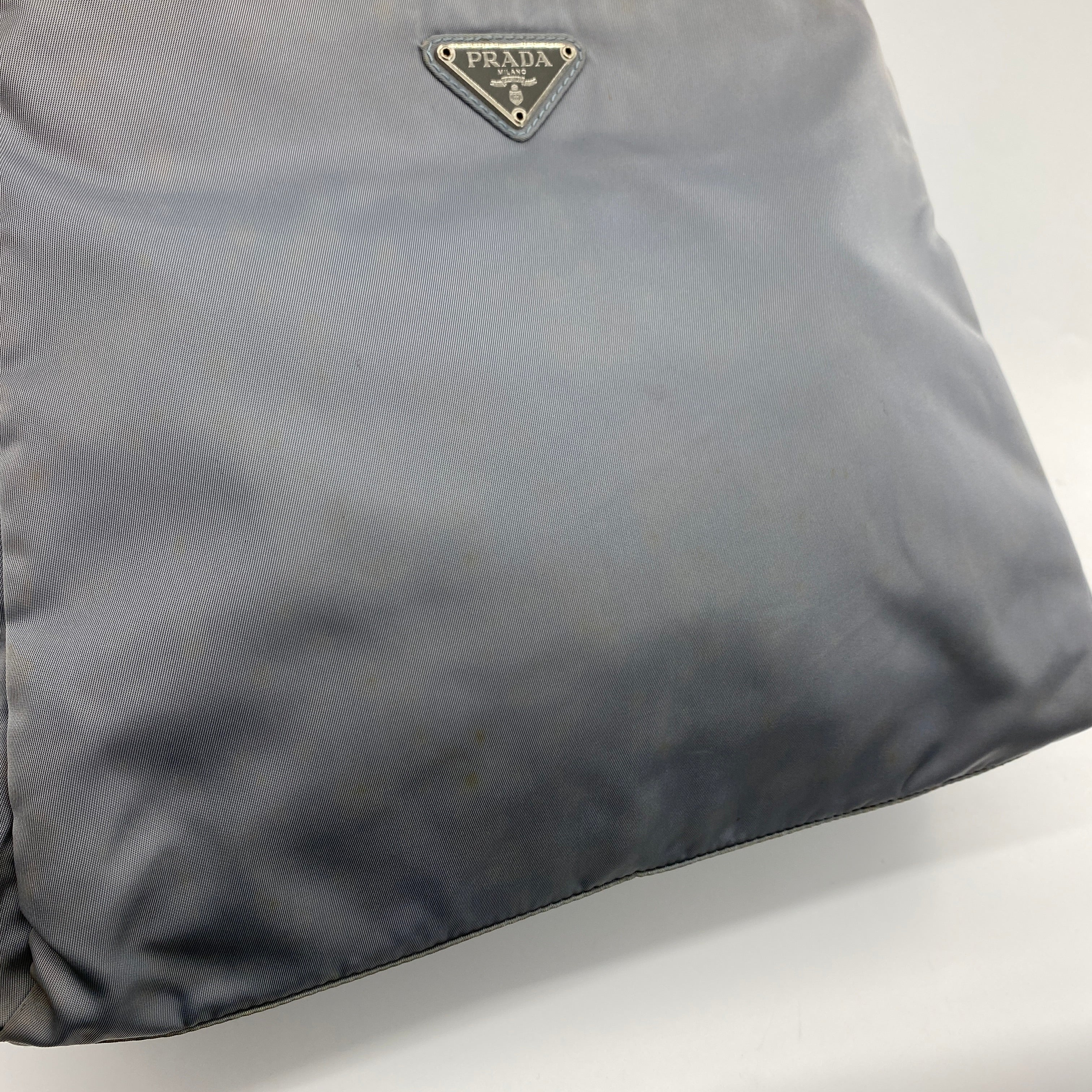 Nylon Handbag Grey - Vintage Luxuries