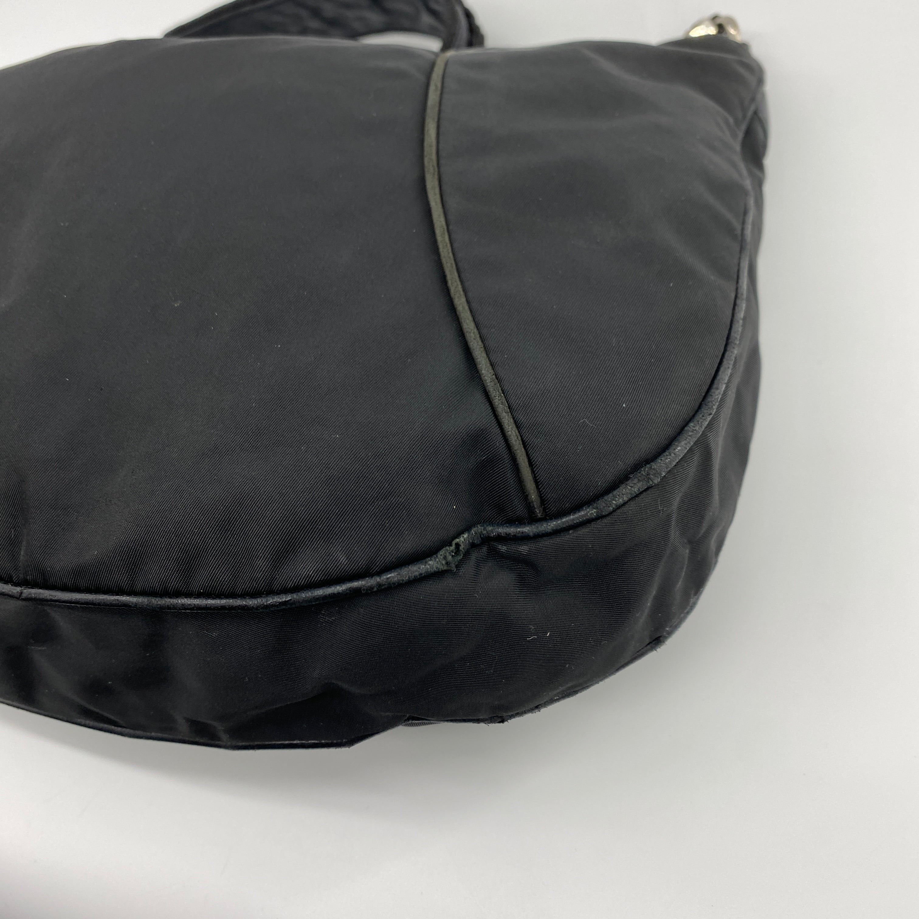 Nylon Shoulder Bag Black - Vintage Luxuries