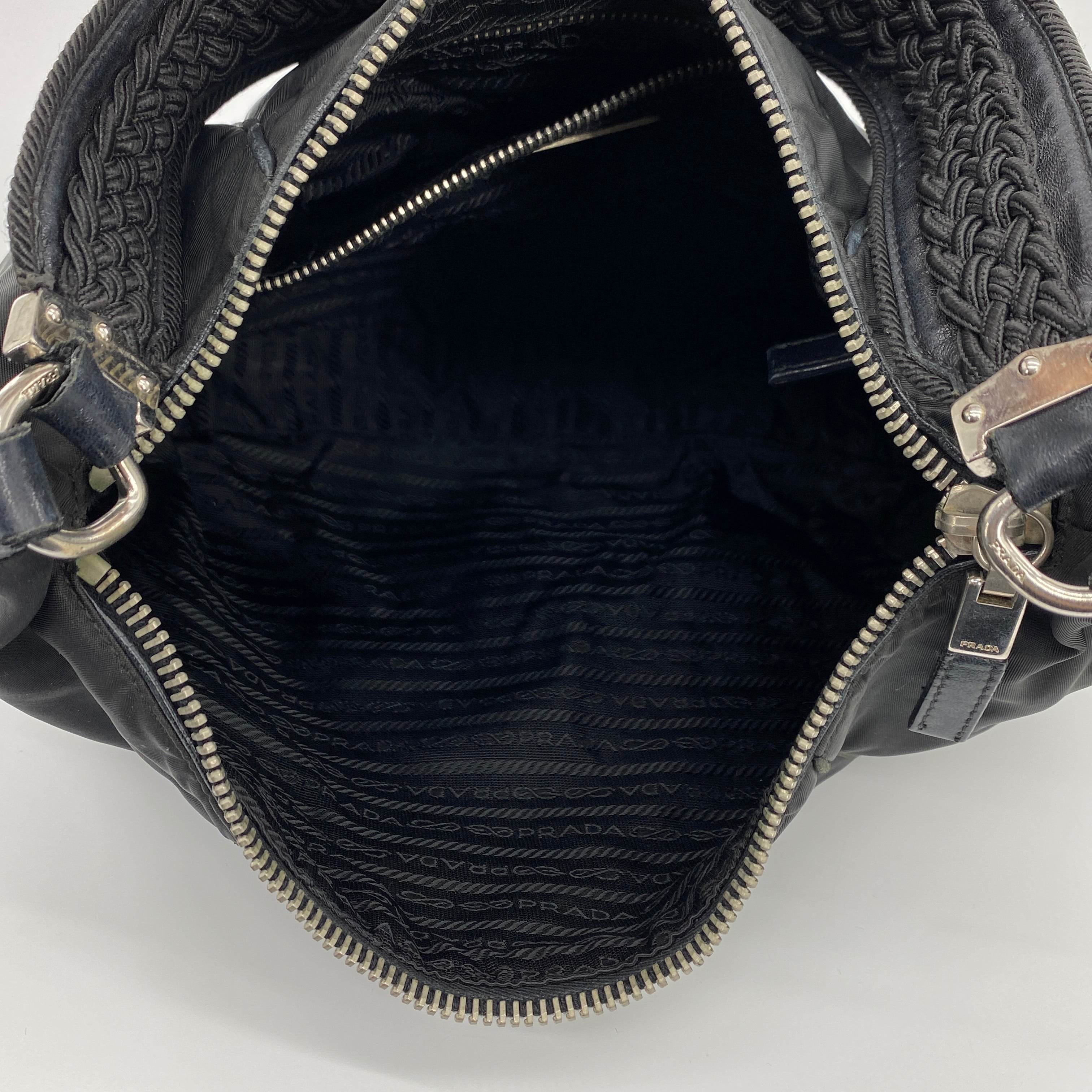 Nylon Shoulder Bag Black - Vintage Luxuries