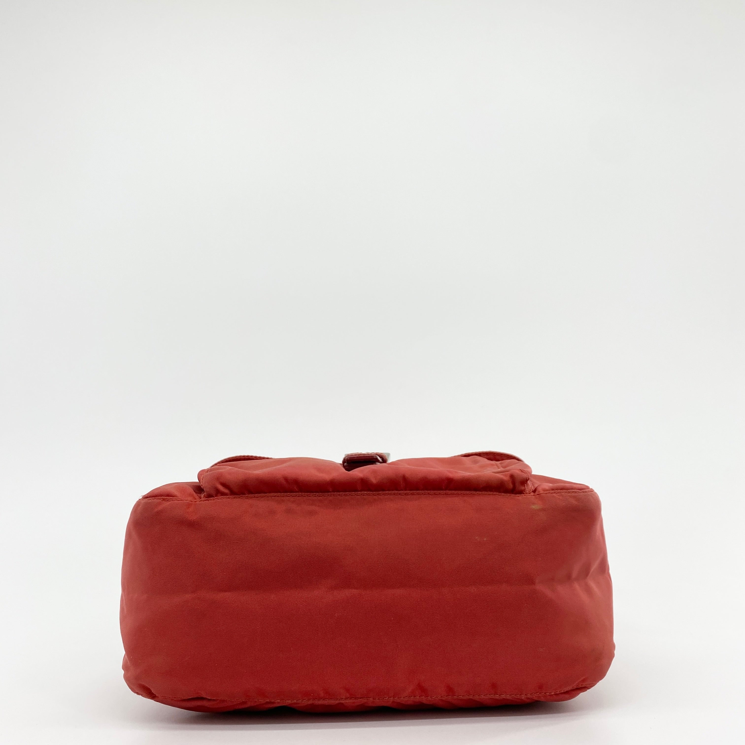 Nylon Messenger Small Crossbody Red - Vintage Luxuries
