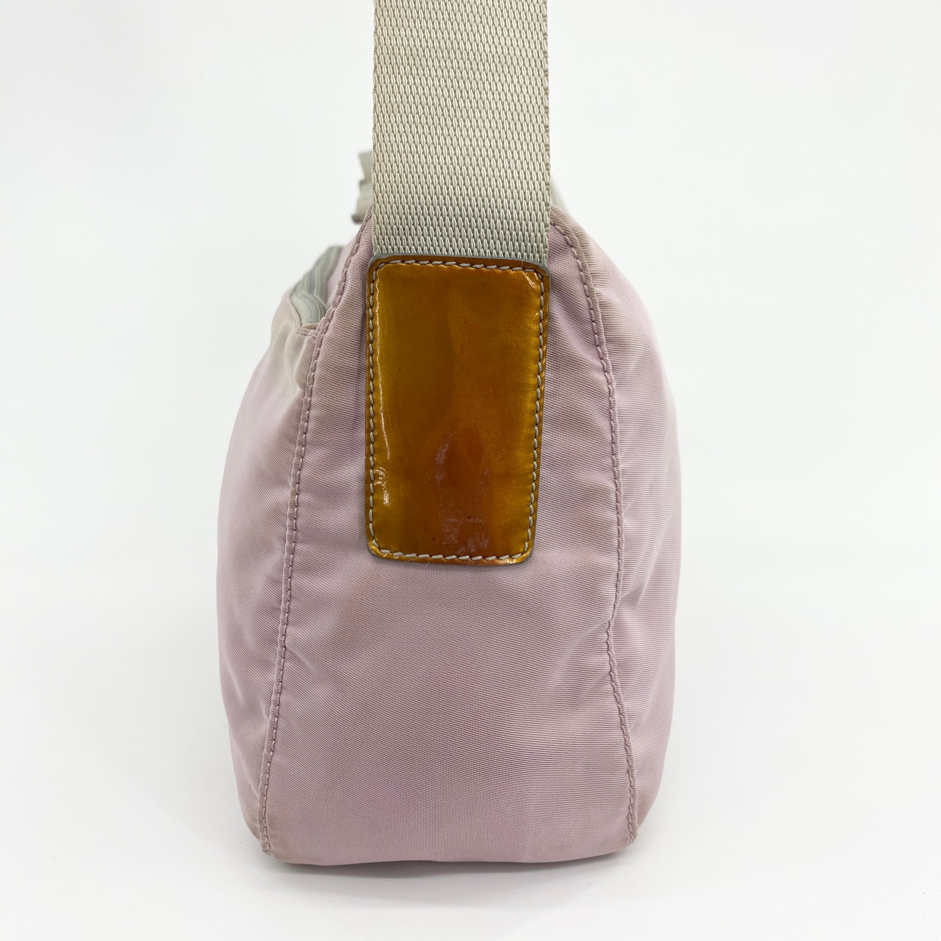 Nylon Messenger Crossbody Light Pink - Vintage Luxuries