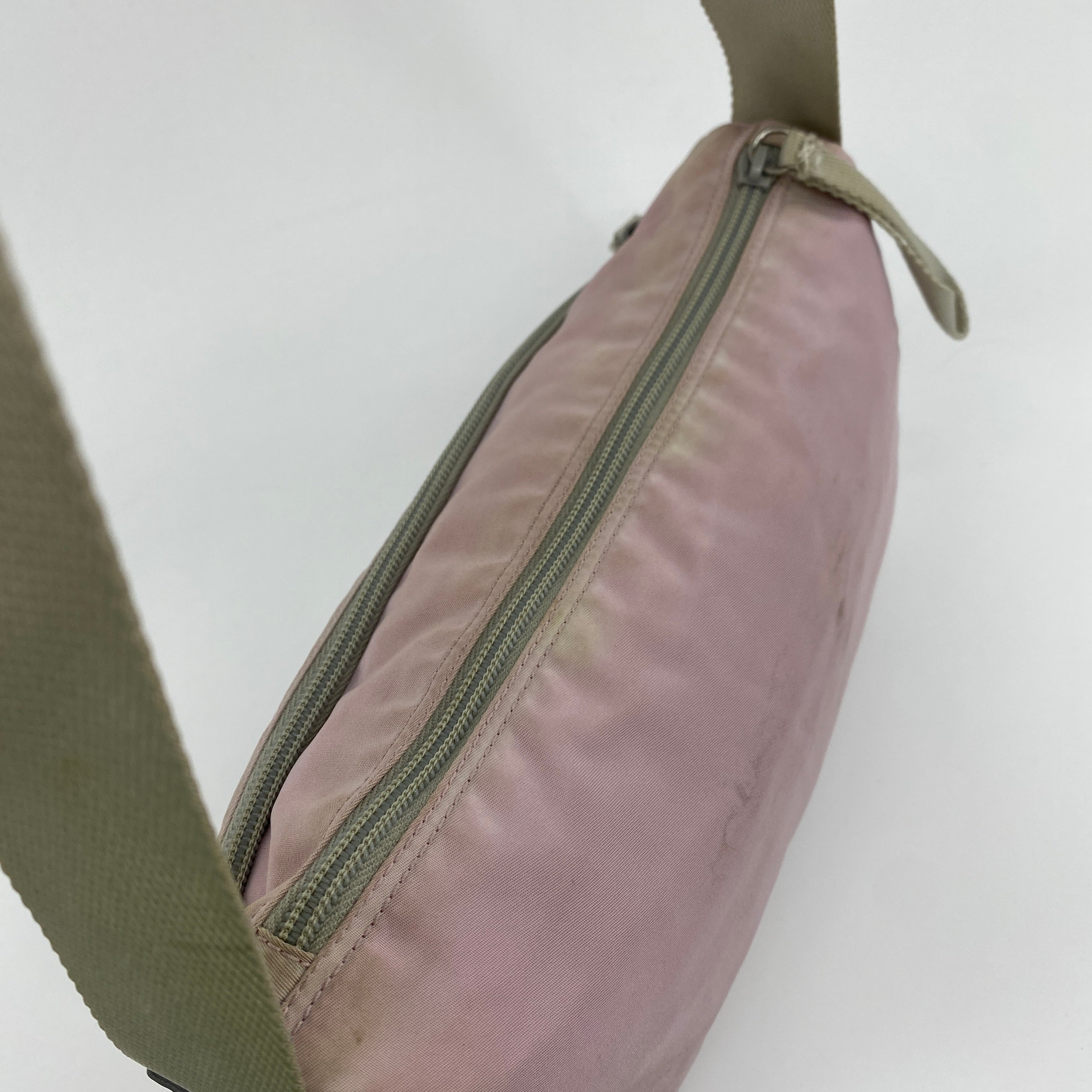 Nylon Messenger Crossbody Light Pink - Vintage Luxuries