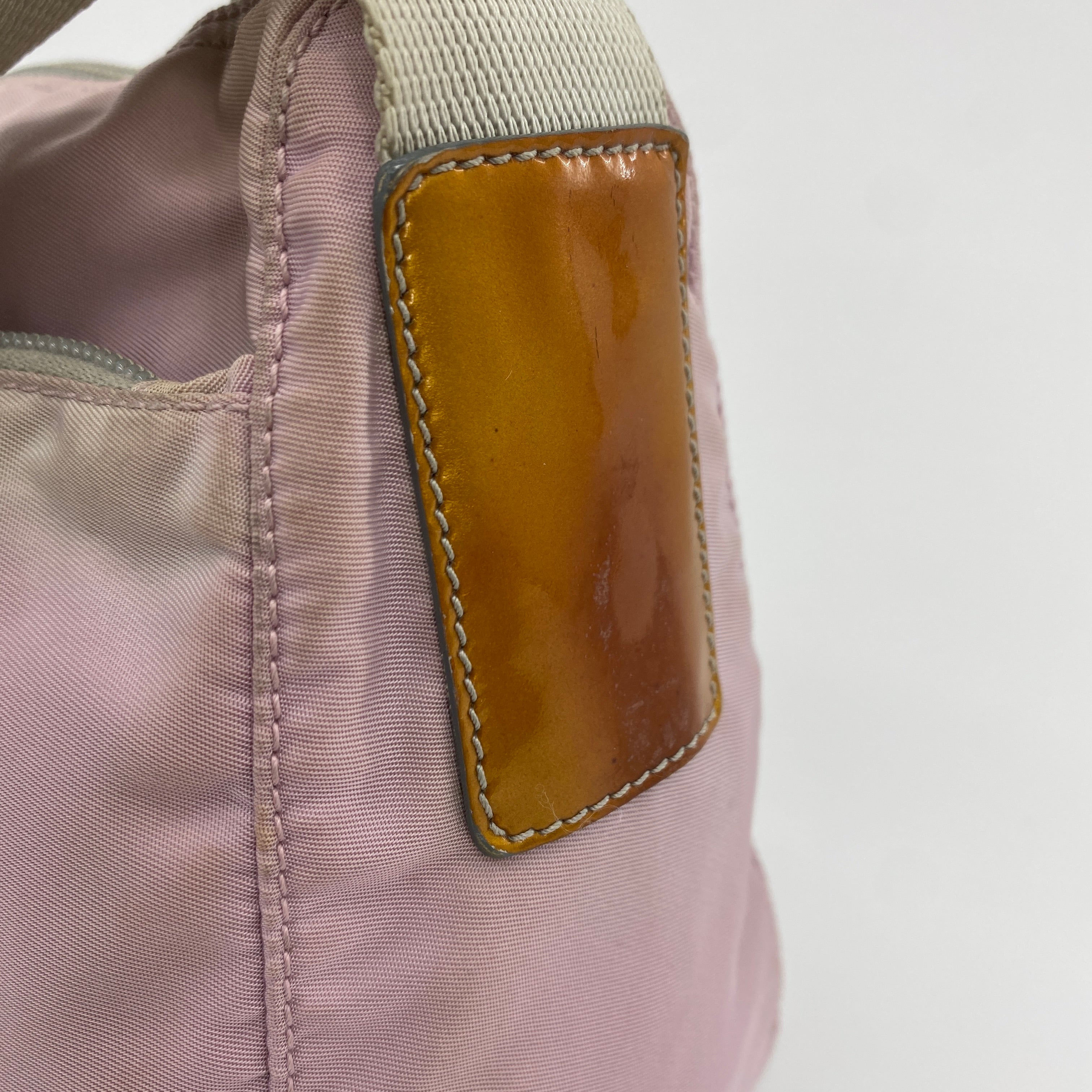 Nylon Messenger Crossbody Light Pink - Vintage Luxuries