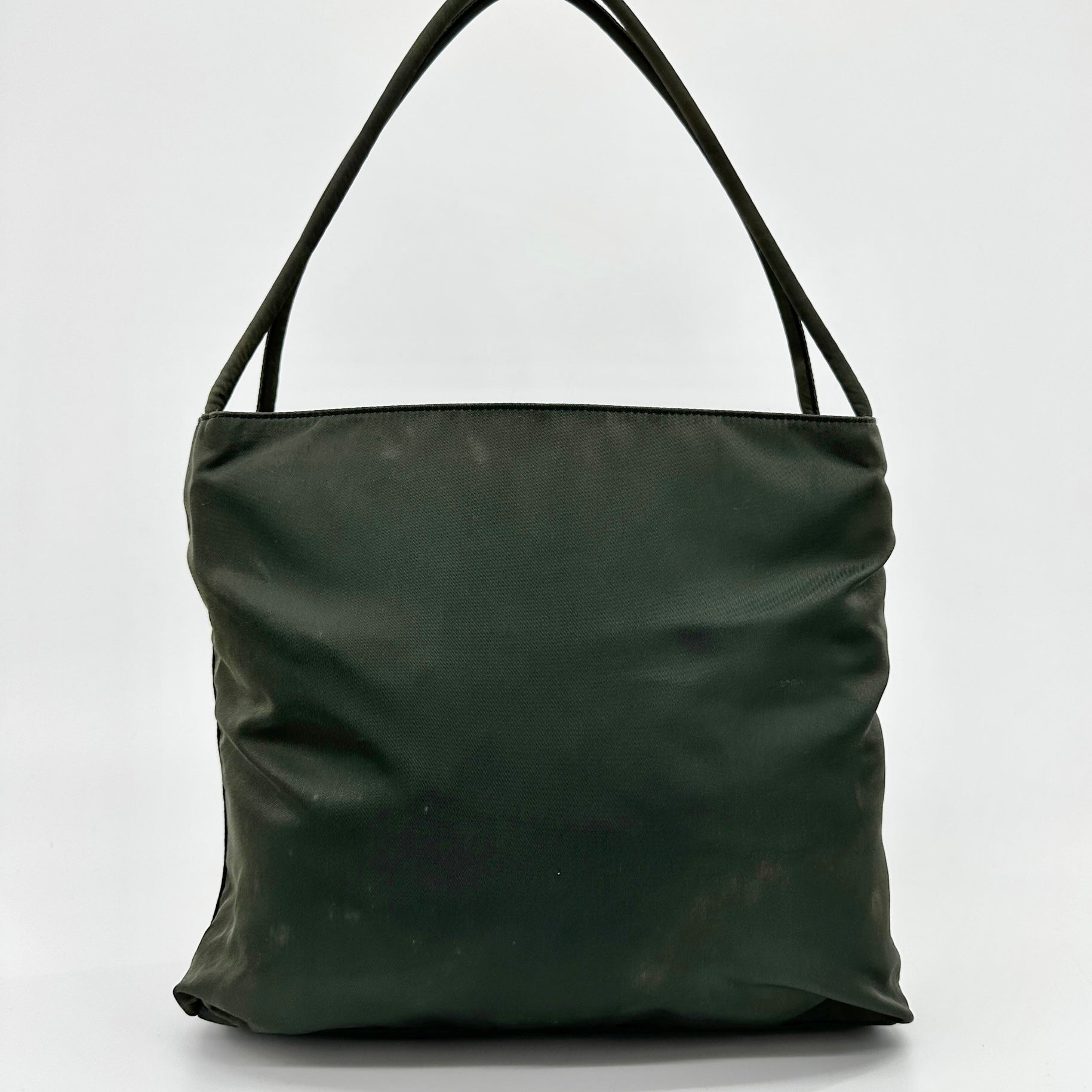 Nylon Small Tote Green - Vintage Luxuries