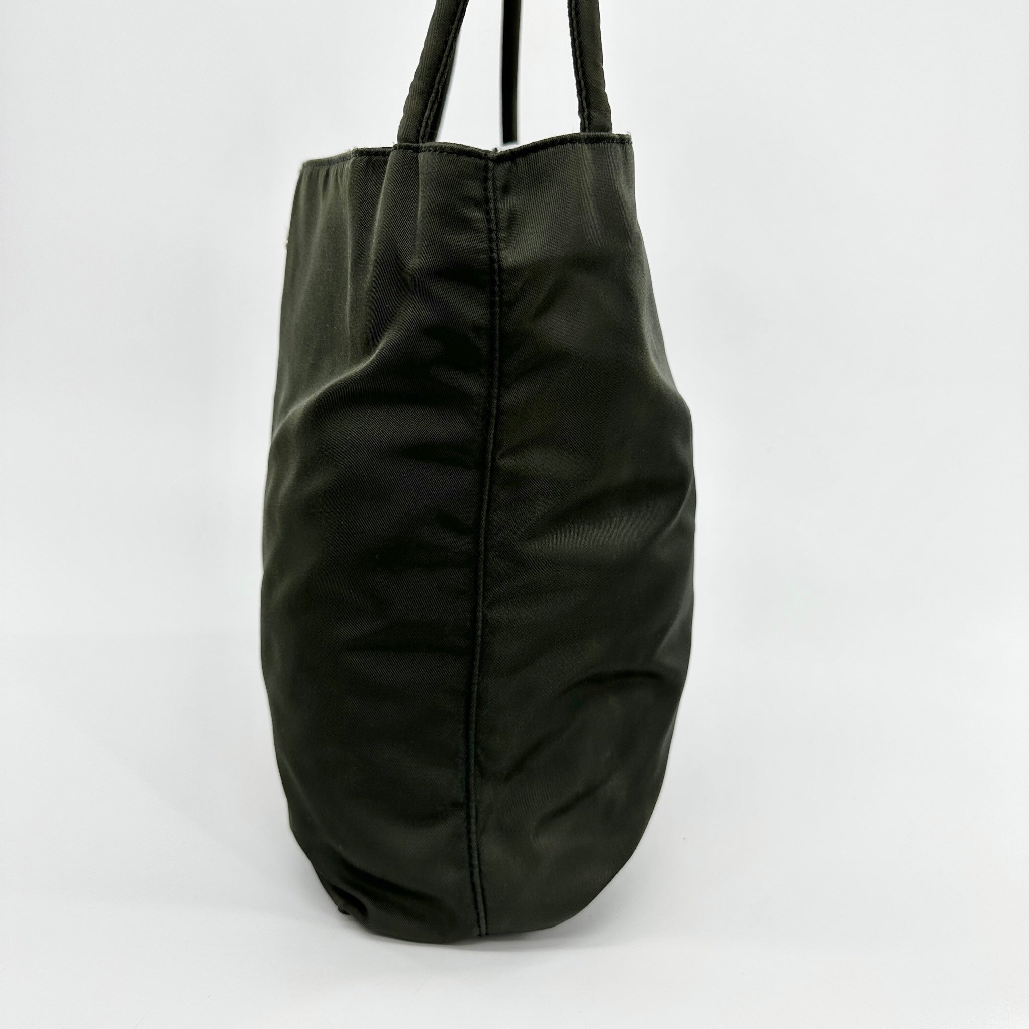 Nylon Small Tote Green - Vintage Luxuries