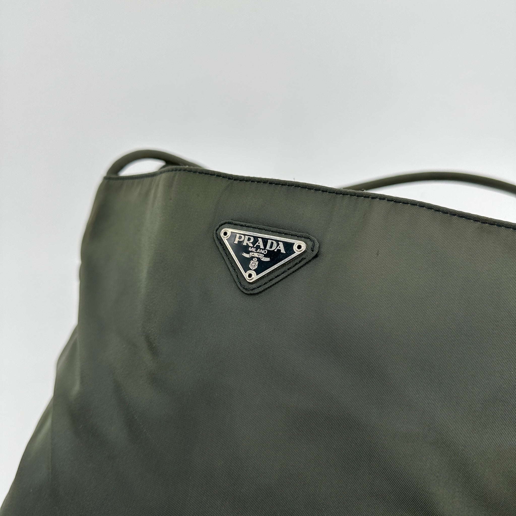 Nylon Small Tote Green - Vintage Luxuries