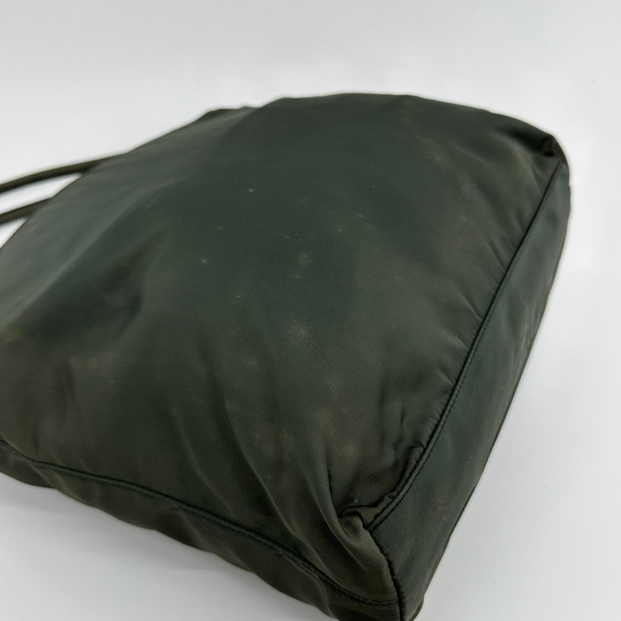 Nylon Small Tote Green - Vintage Luxuries