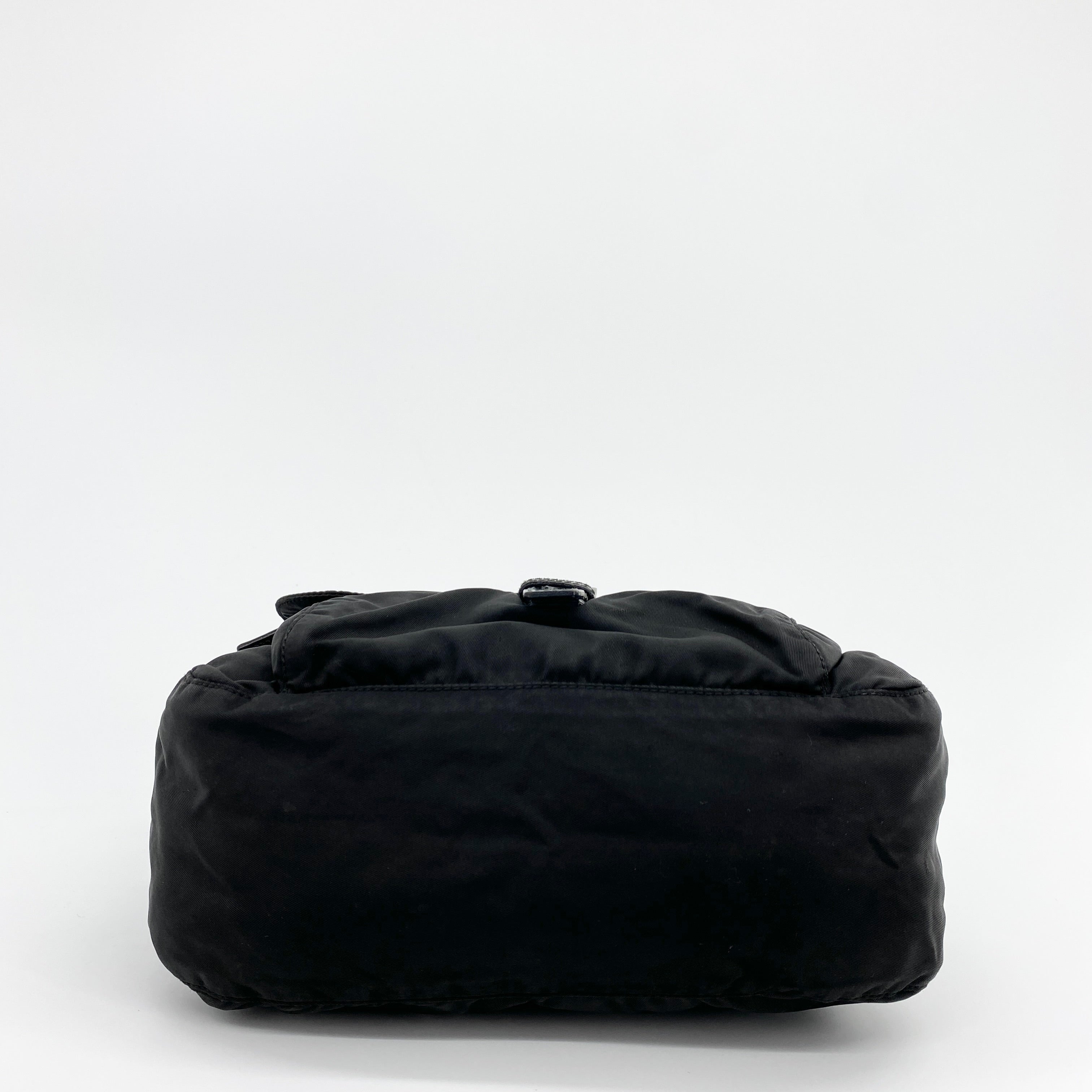 Nylon Messenger Small Crossbody Black - Vintage Luxuries