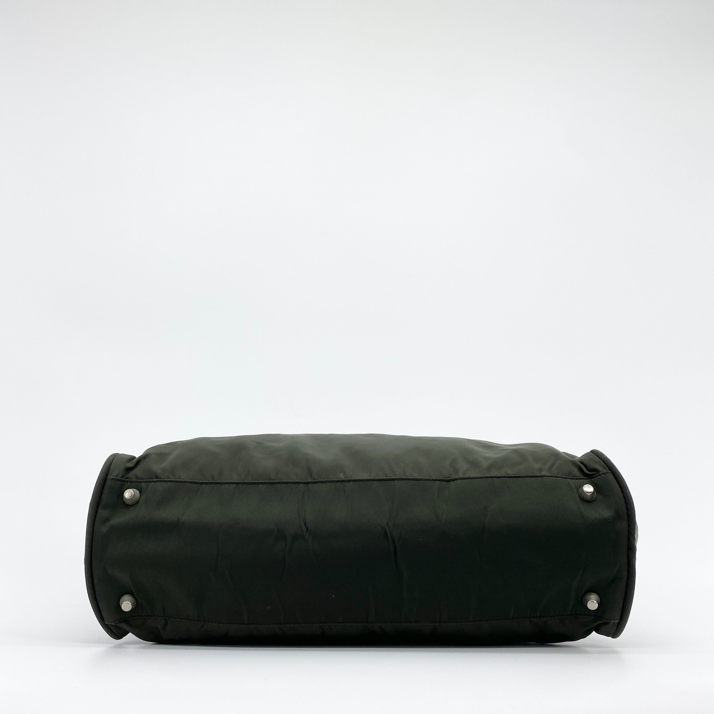 Nylon Laptop Handbag Green - Vintage Luxuries