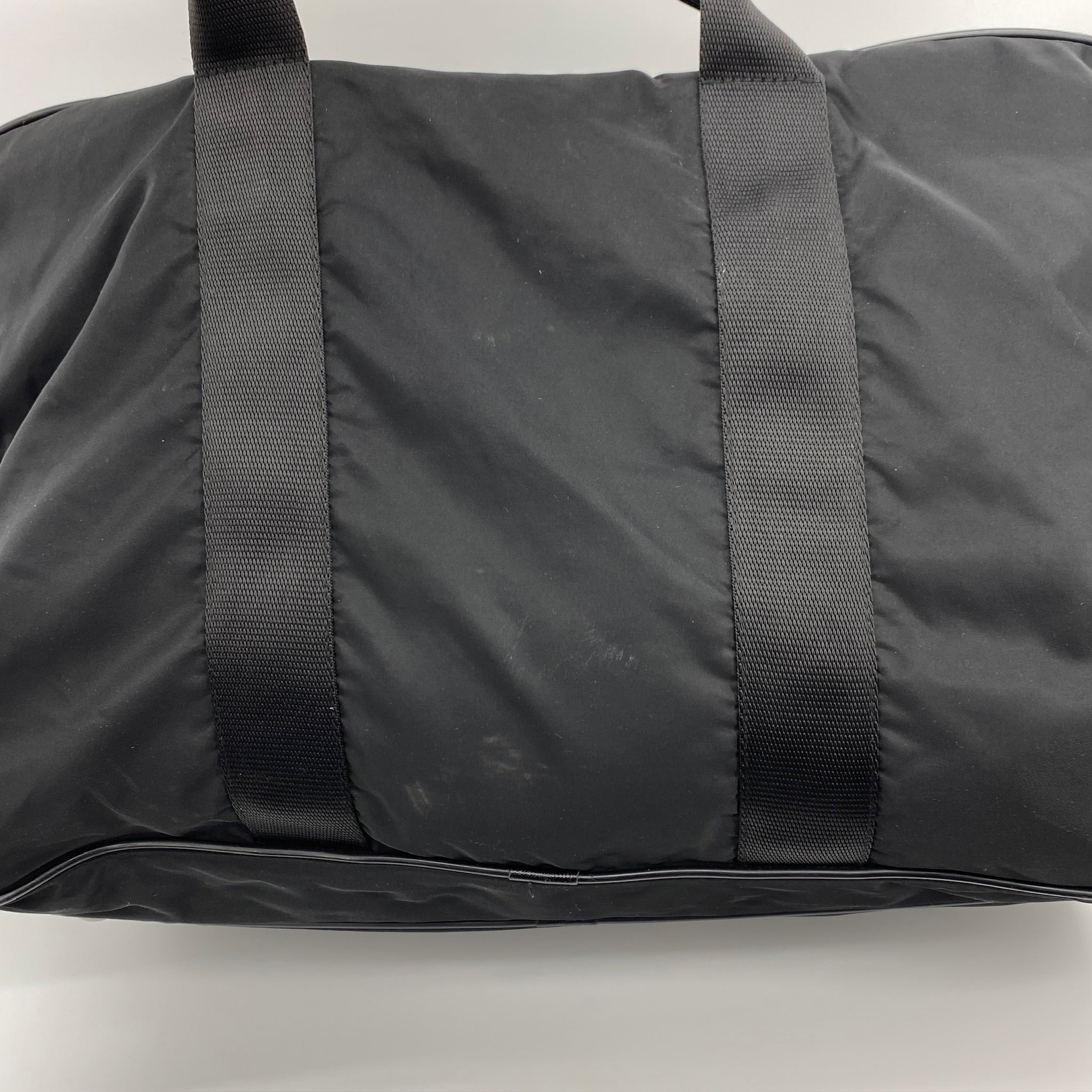 Nylon Boston Travel Bag Black