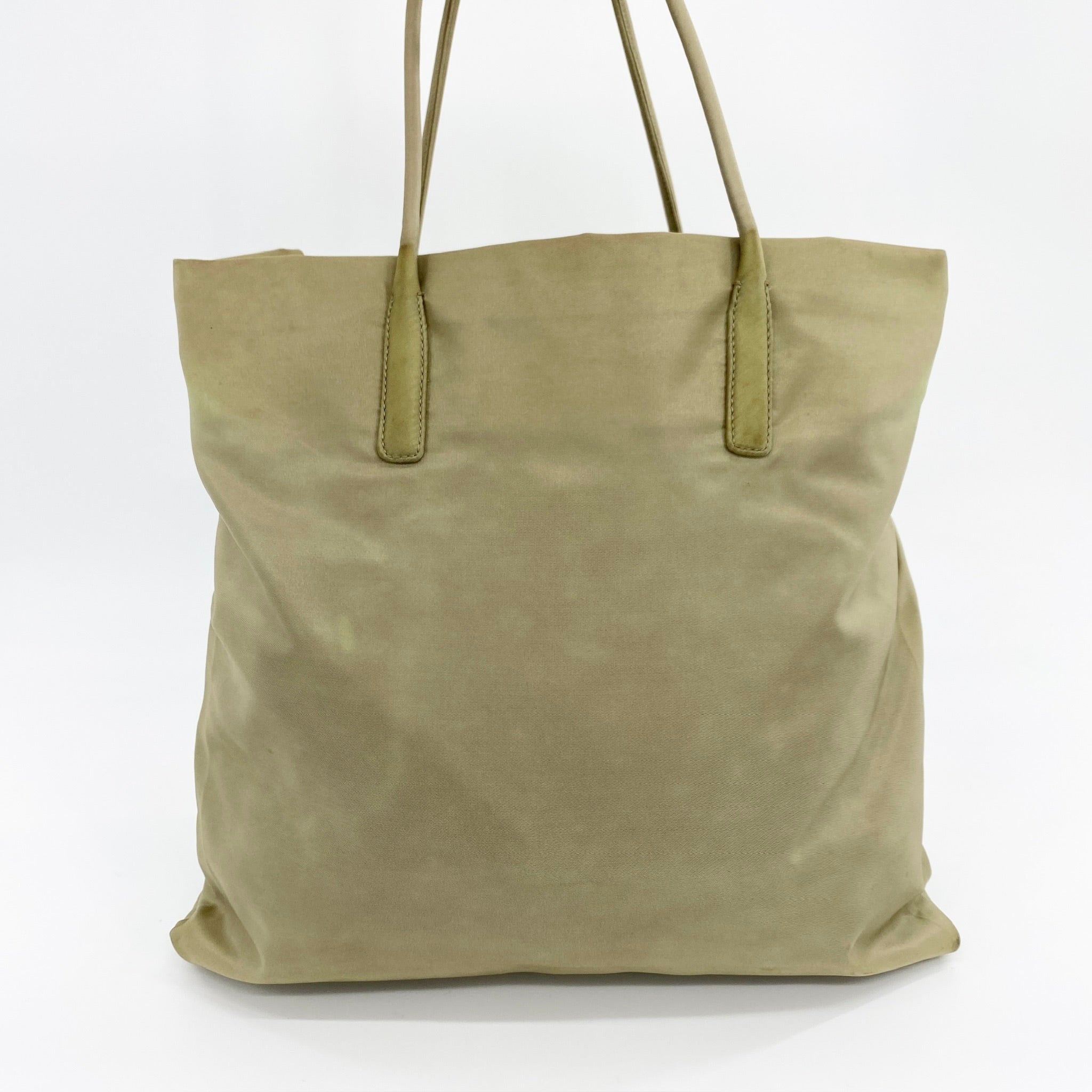 Nylon Tote Beige