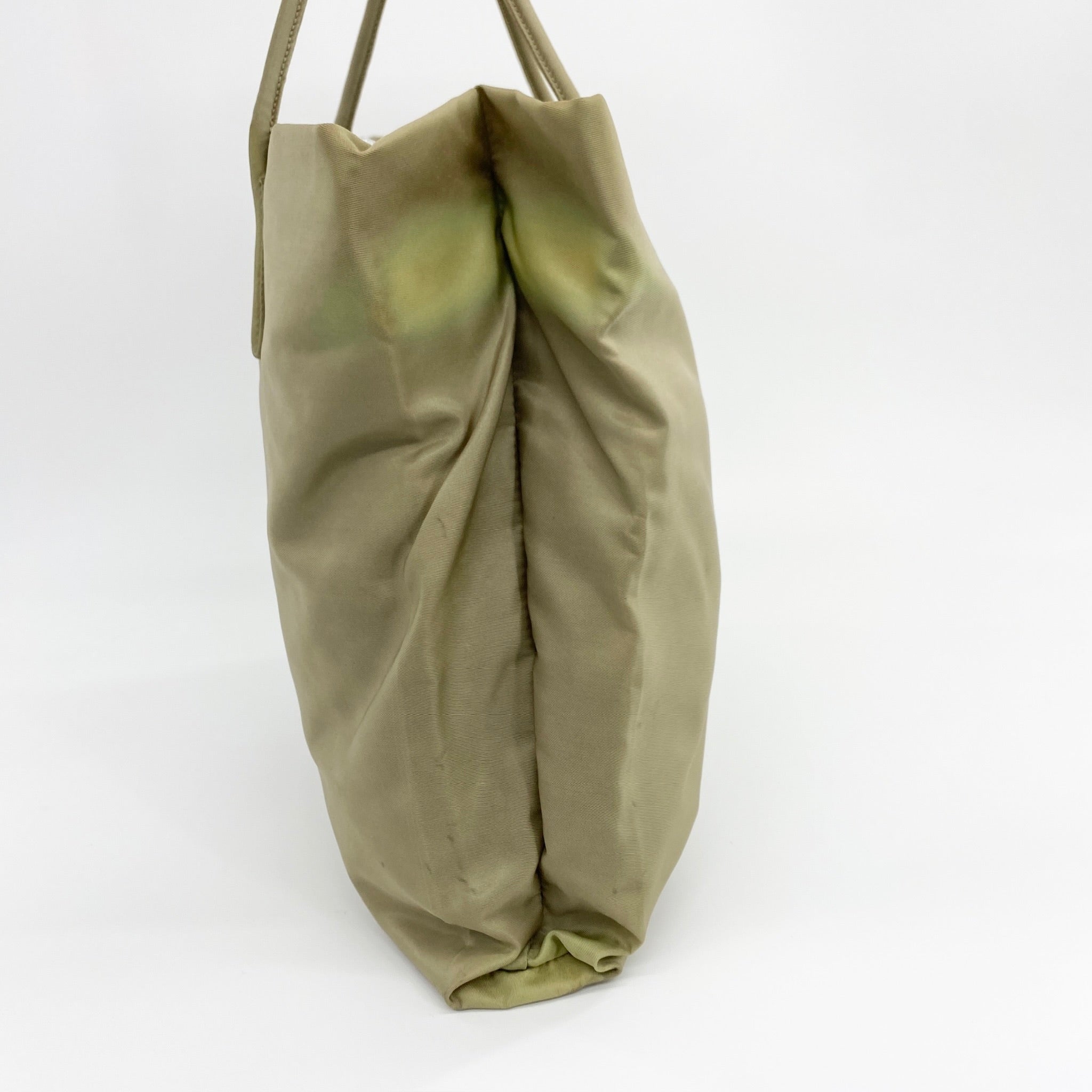 Nylon Tote Beige