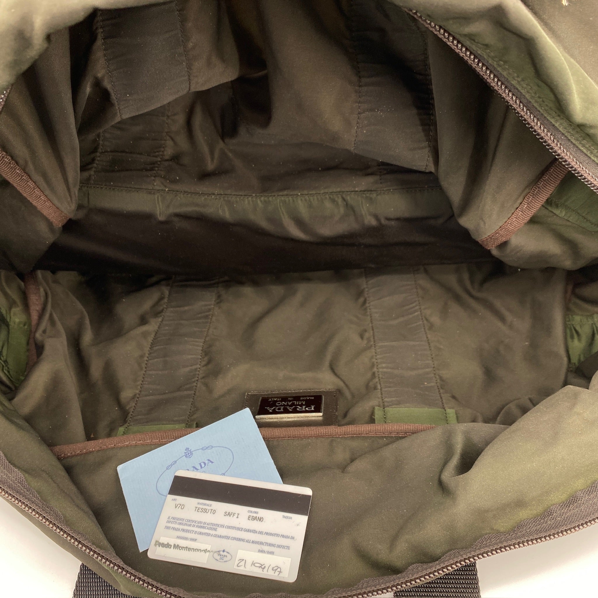 Nylon Boston Travel Bag Brown - Vintage Luxuries