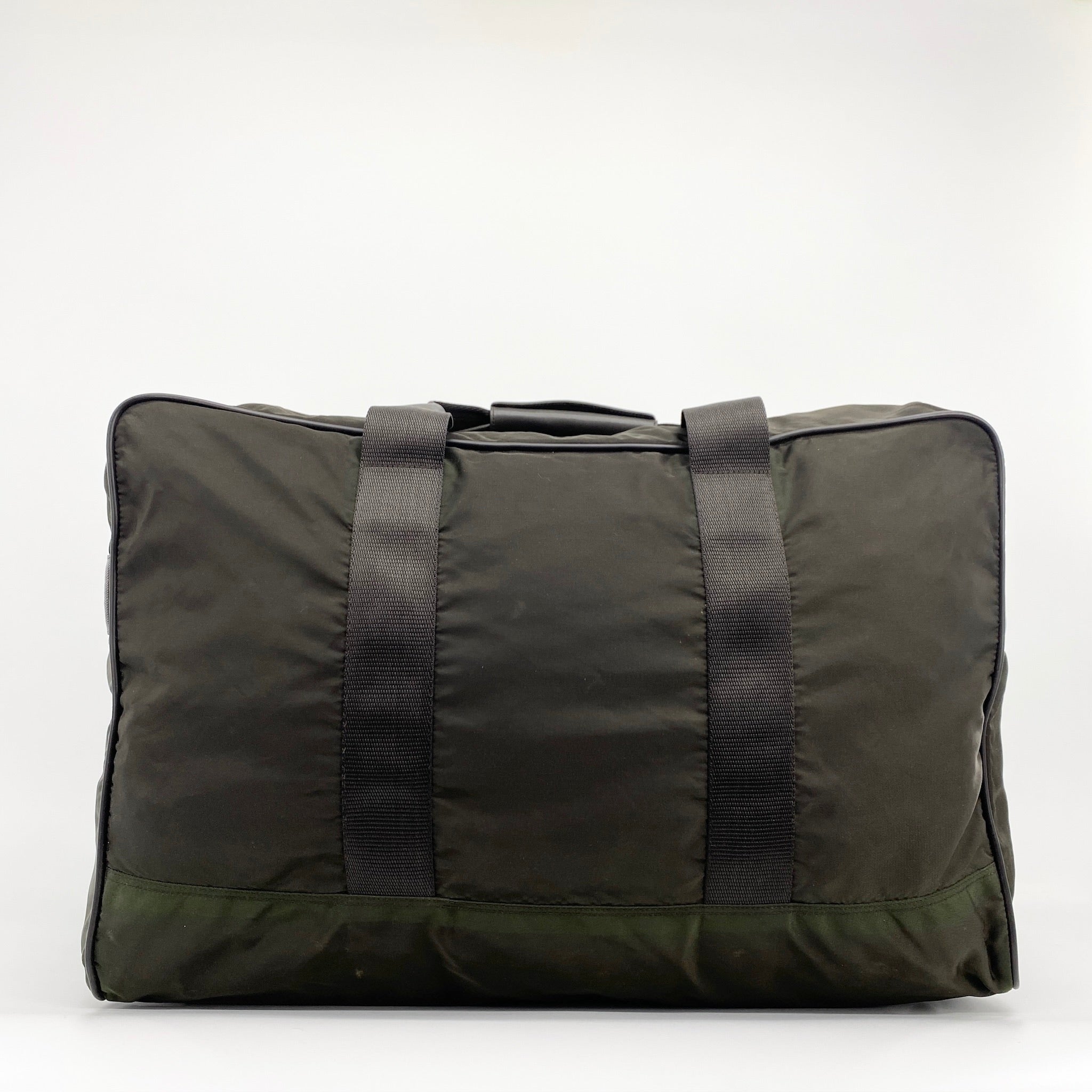 Nylon Boston Travel Bag Brown - Vintage Luxuries