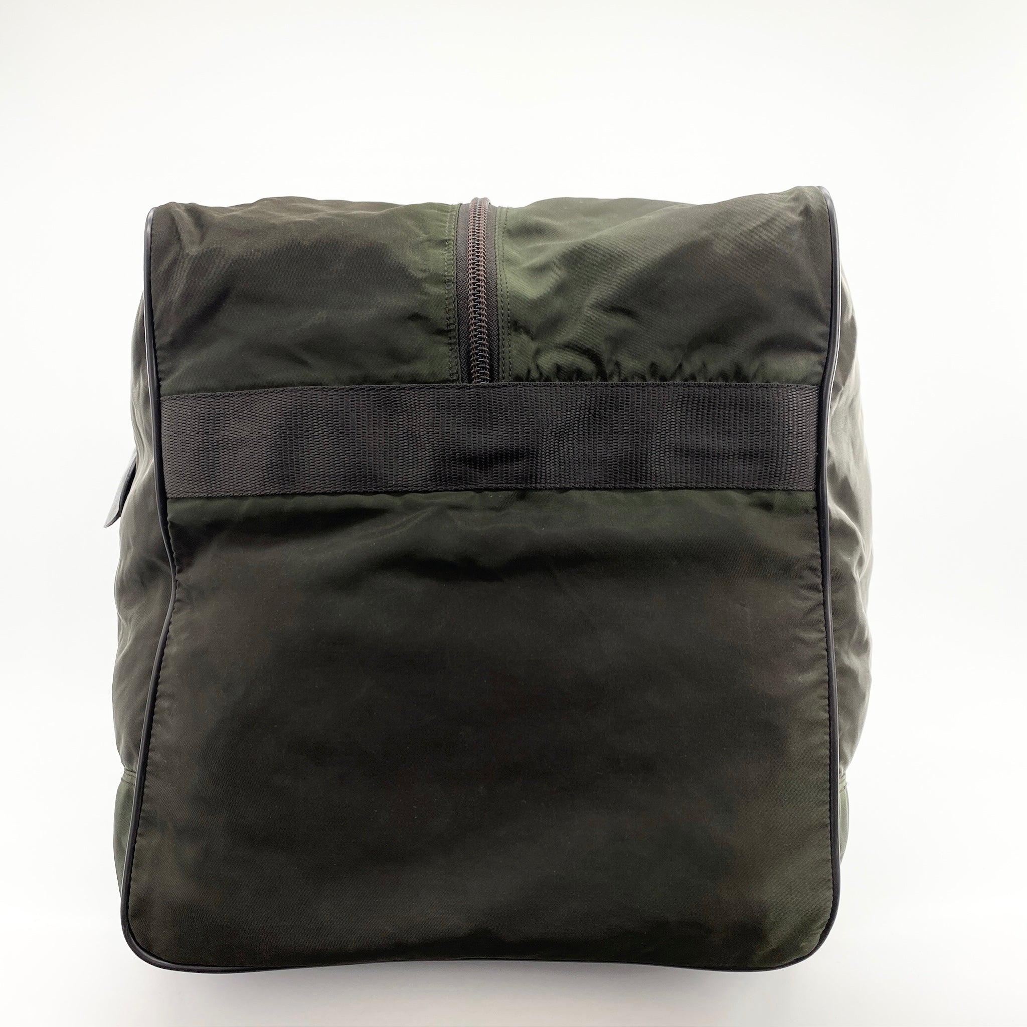 Nylon Boston Travel Bag Brown - Vintage Luxuries