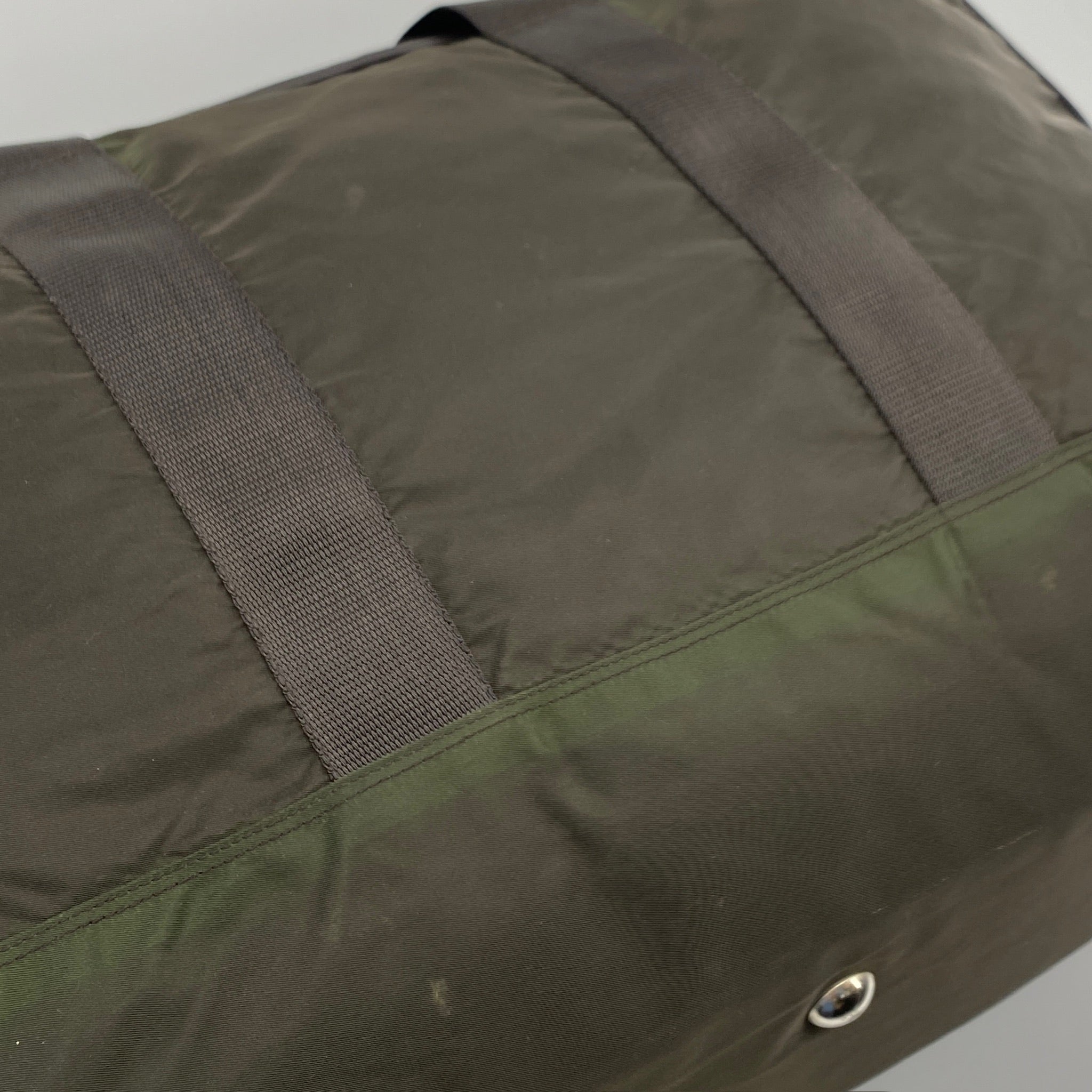 Nylon Boston Travel Bag Brown - Vintage Luxuries