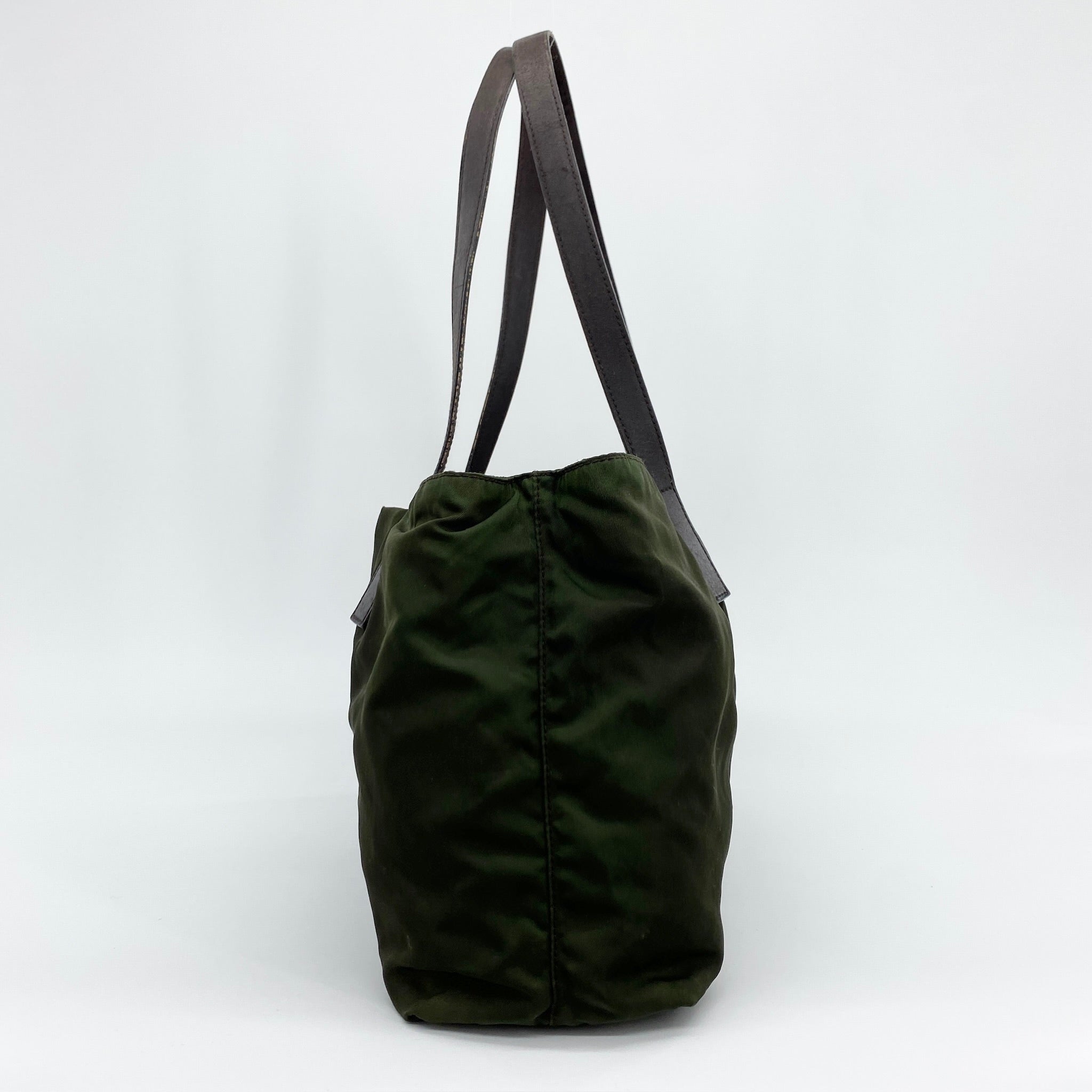 Nylon Tote Dark Green
