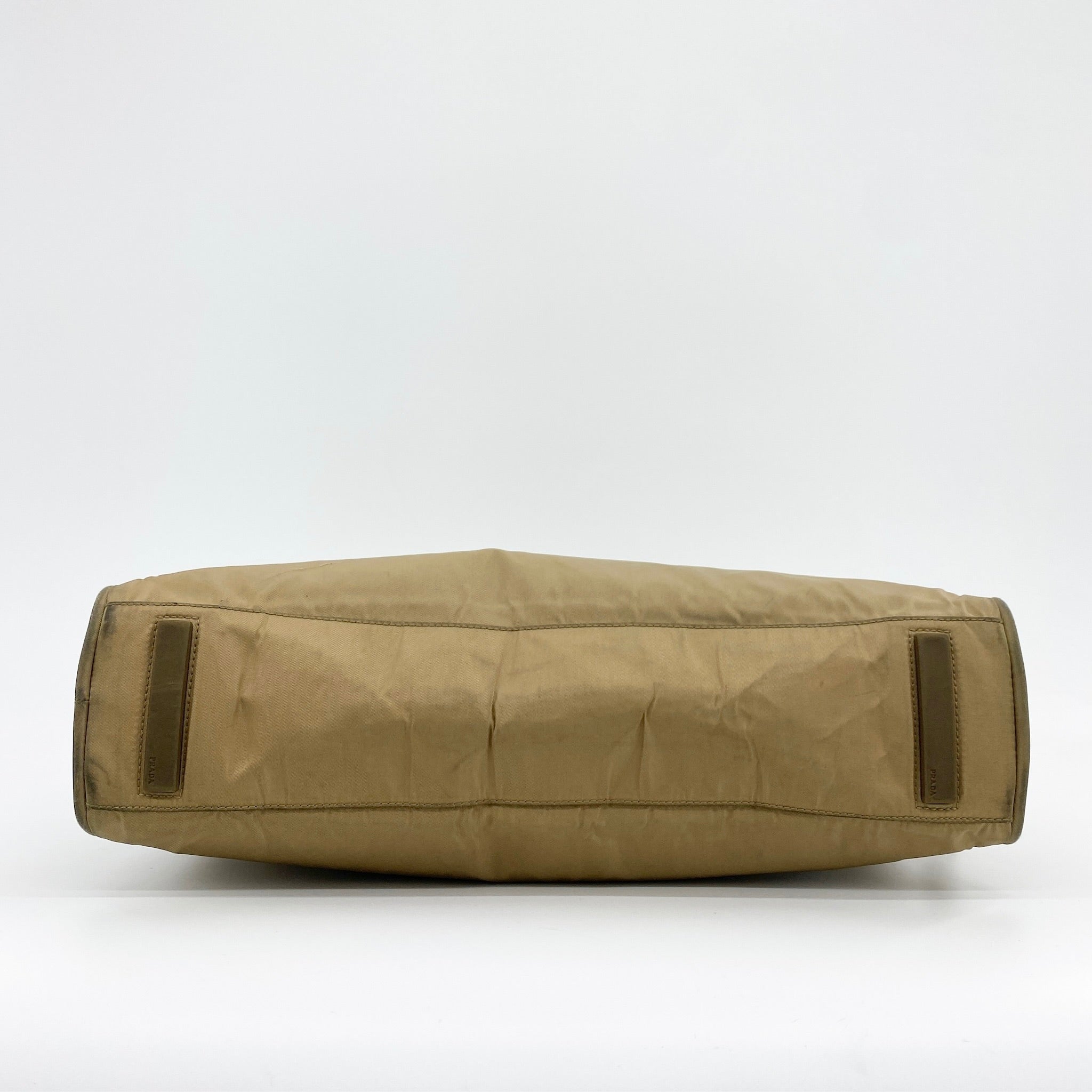 Nylon Laptop Handbag Brown