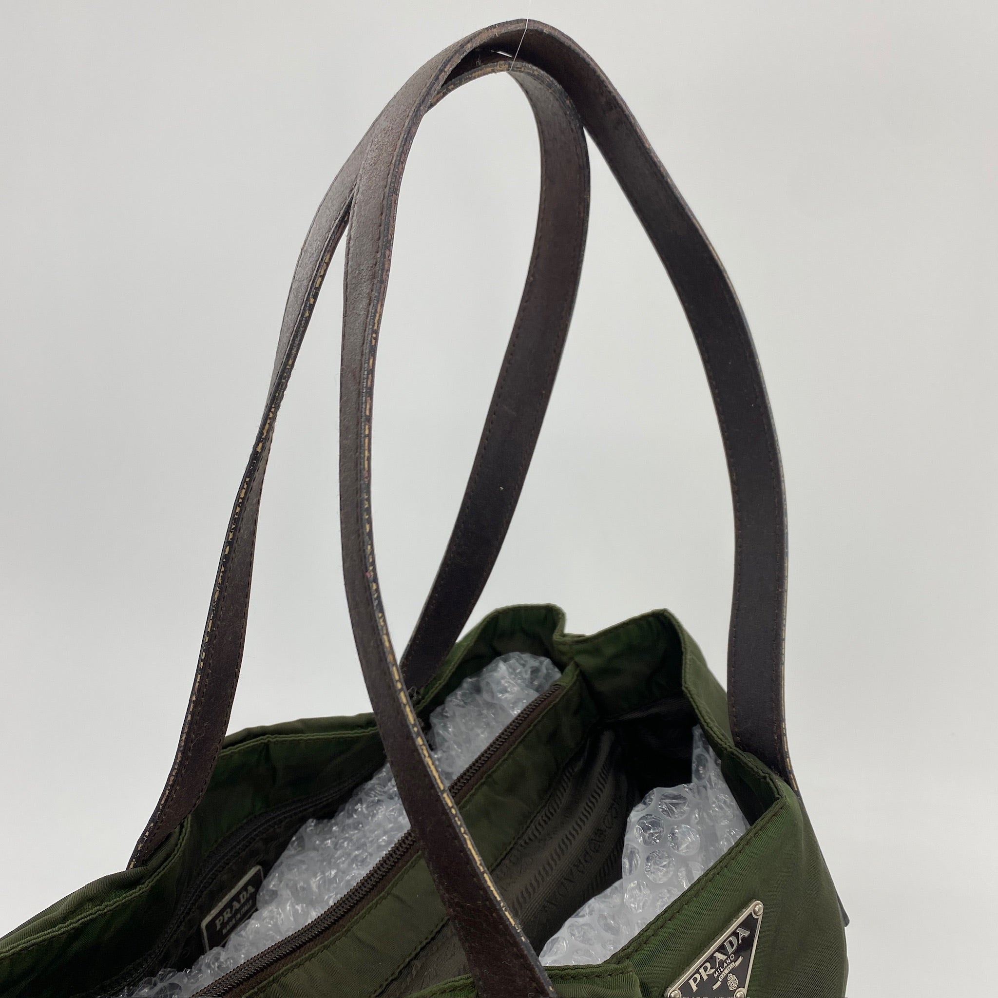 Nylon Tote Dark Green
