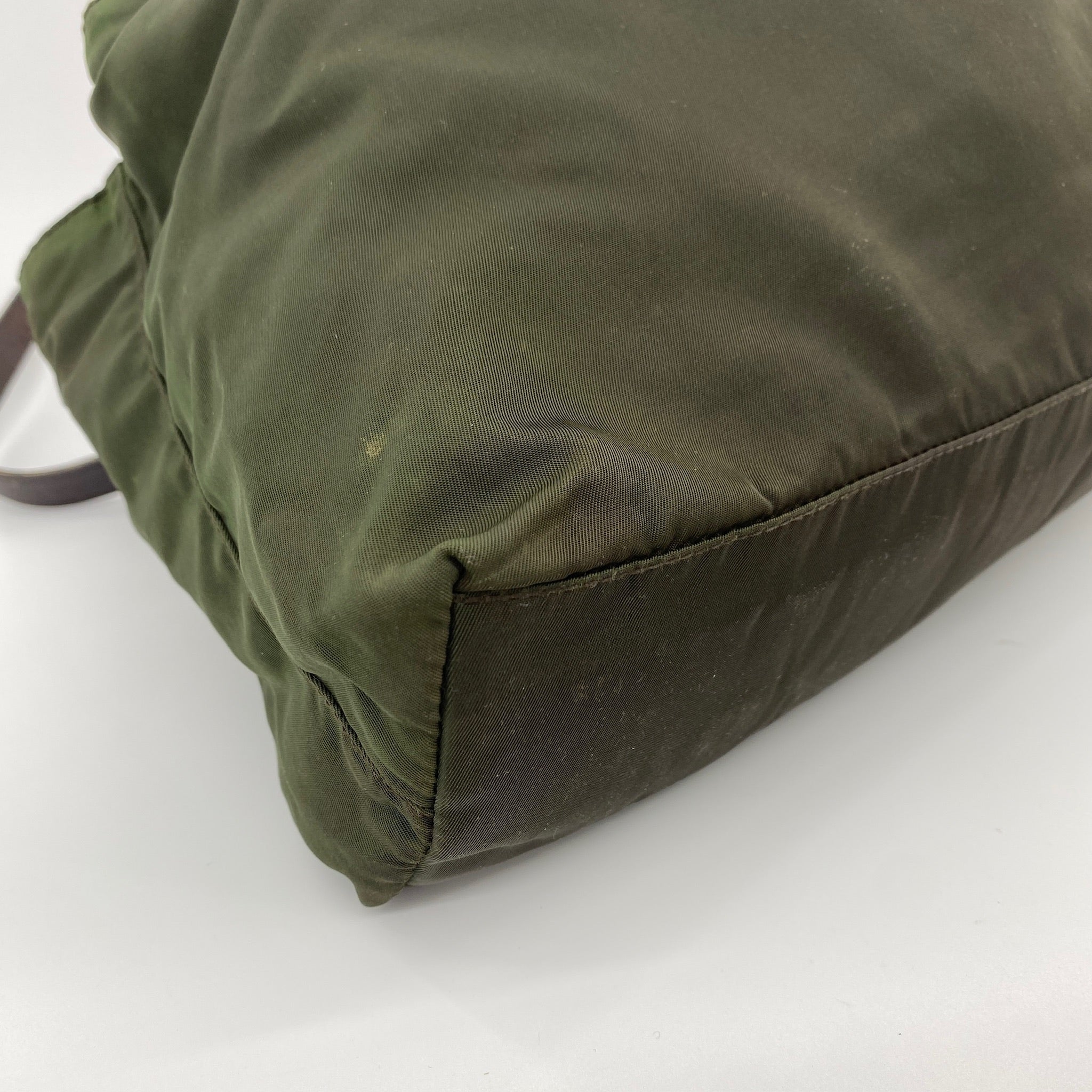 Nylon Tote Dark Green
