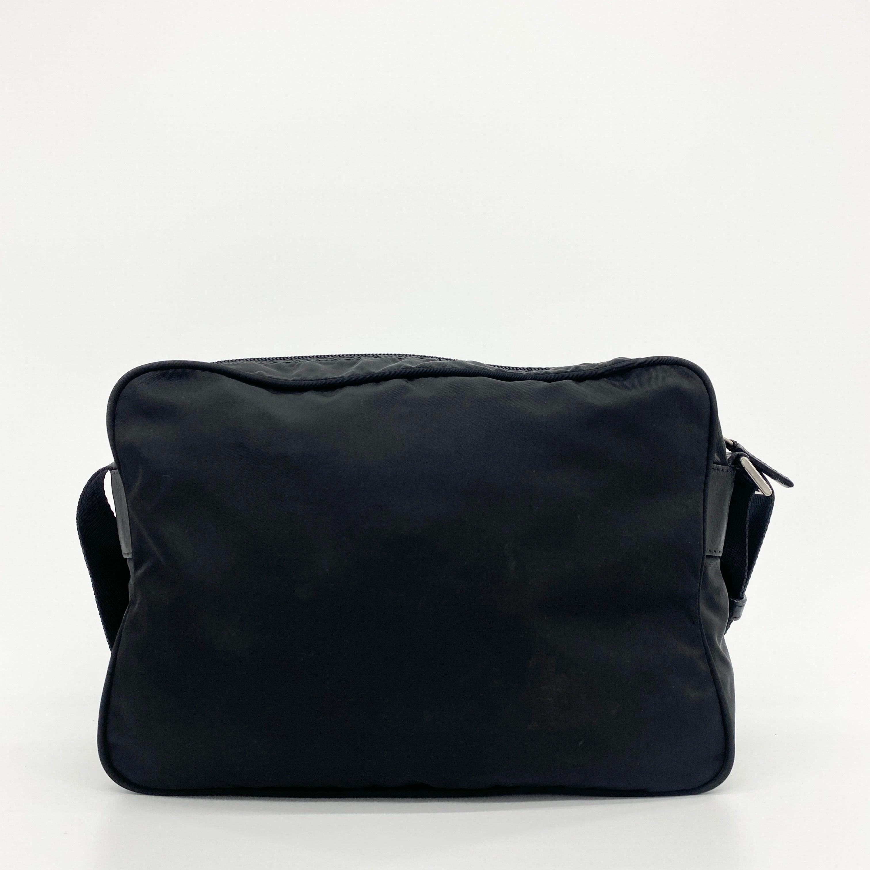 Nylon Camera Crossbody Black
