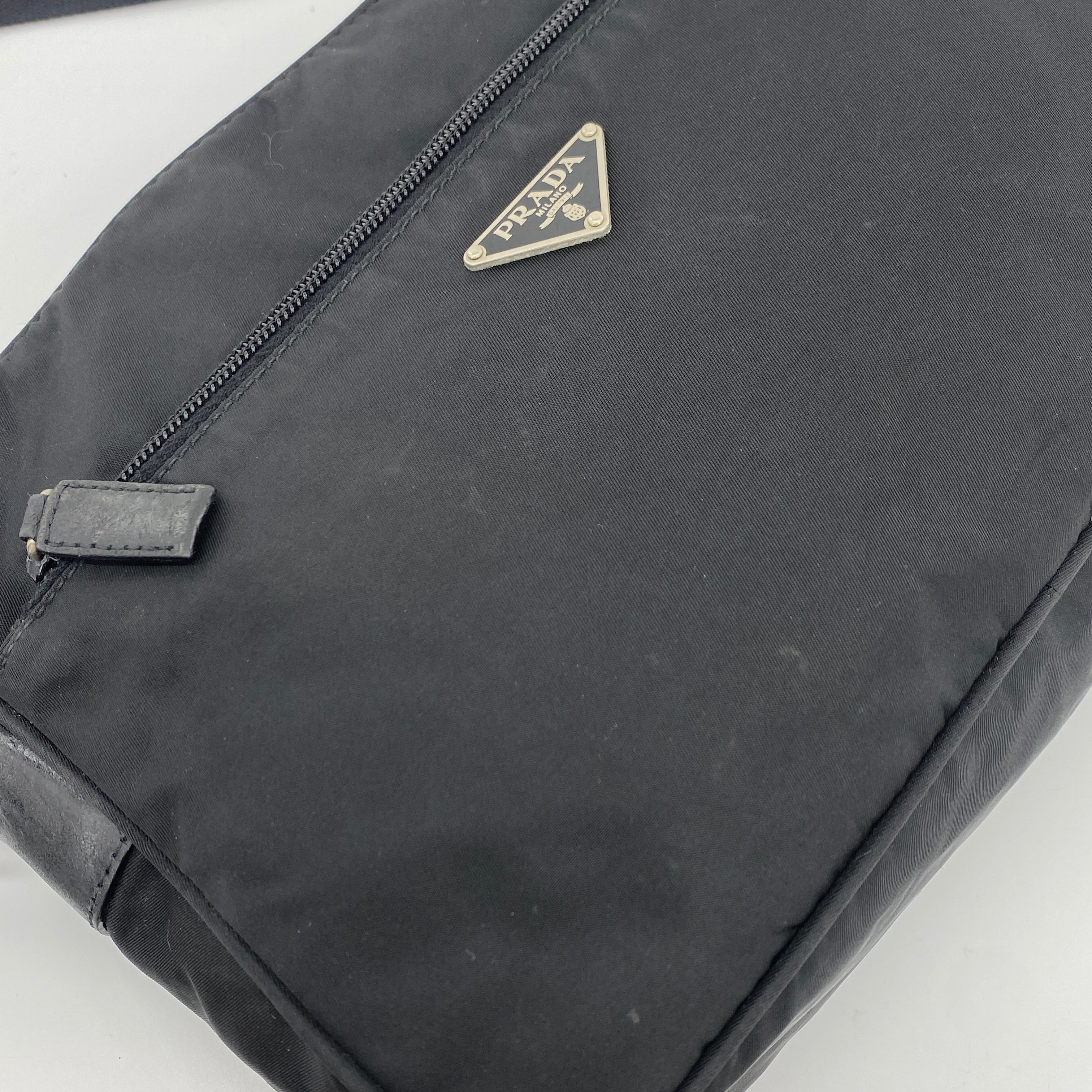 Nylon Camera Crossbody Black