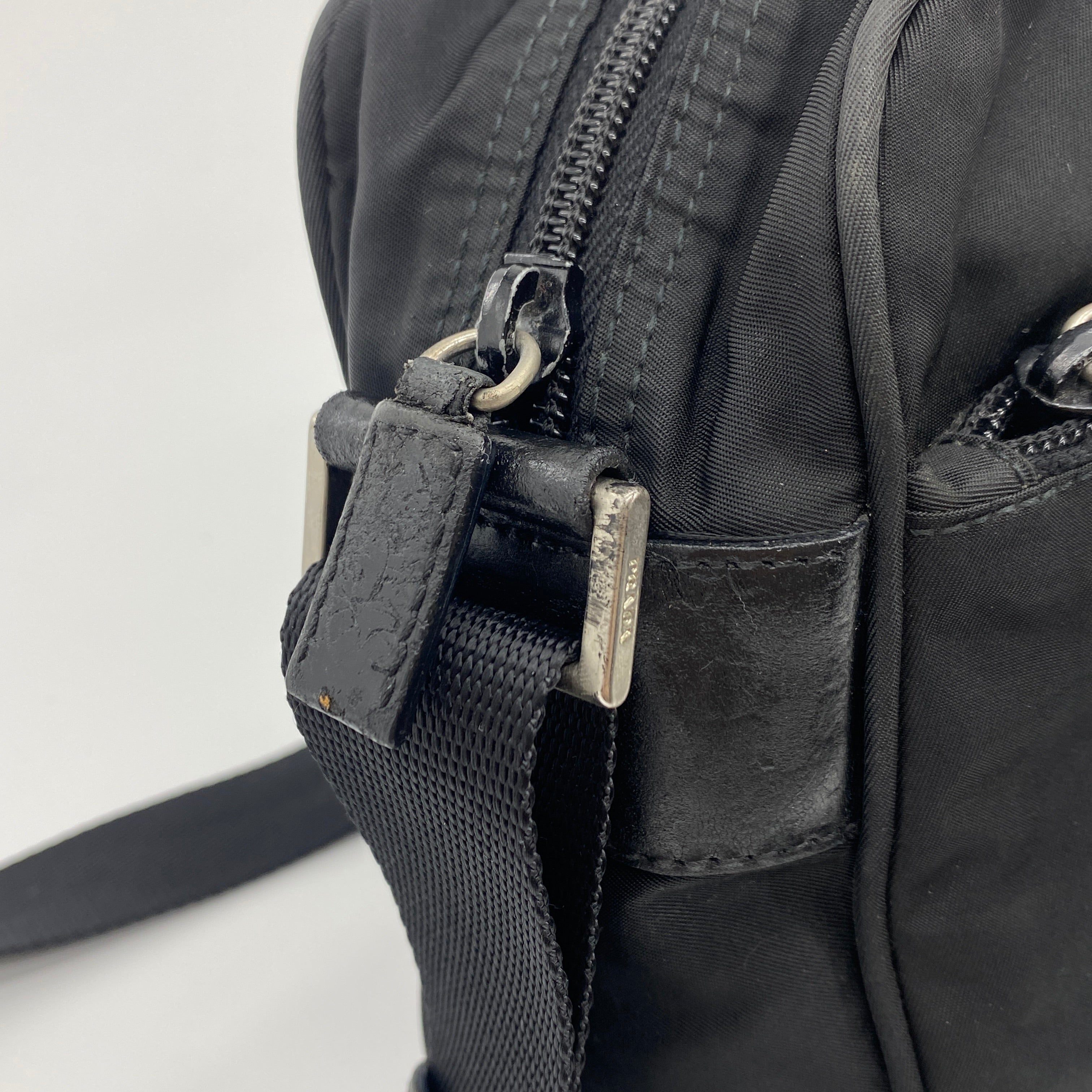 Nylon Camera Crossbody Black