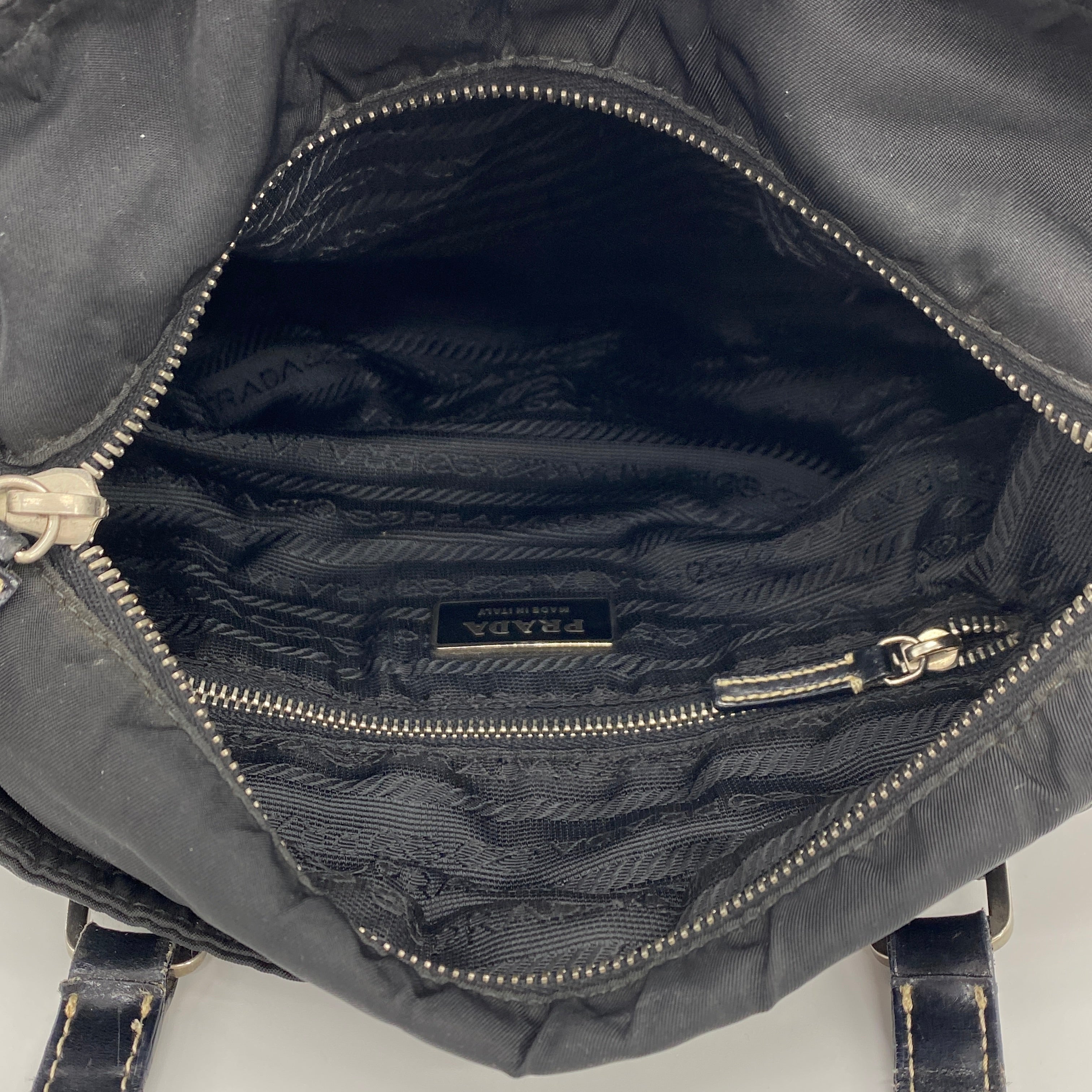Nylon Shoulder Bag Black - Vintage Luxuries