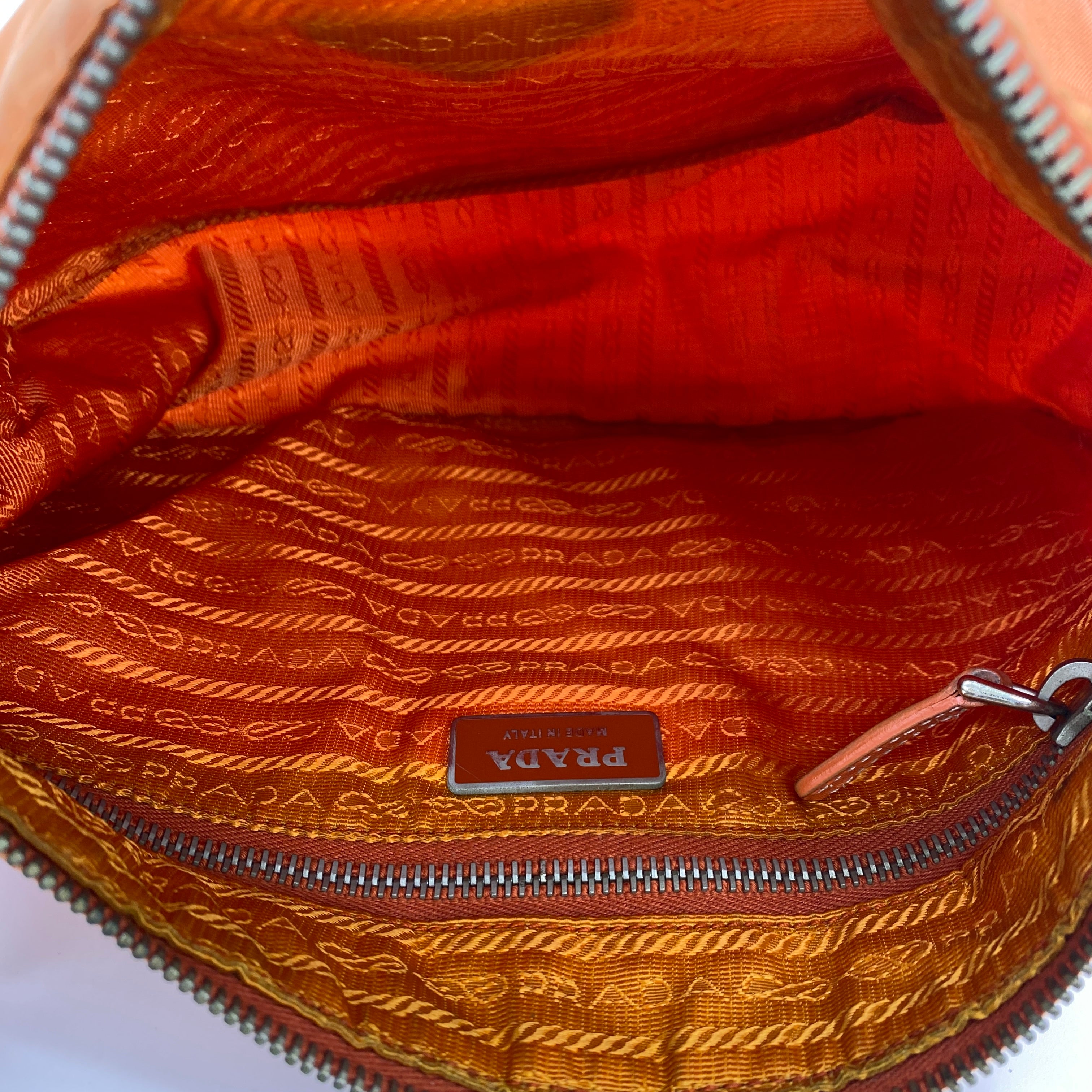 Nylon Shoulder Bag Orange