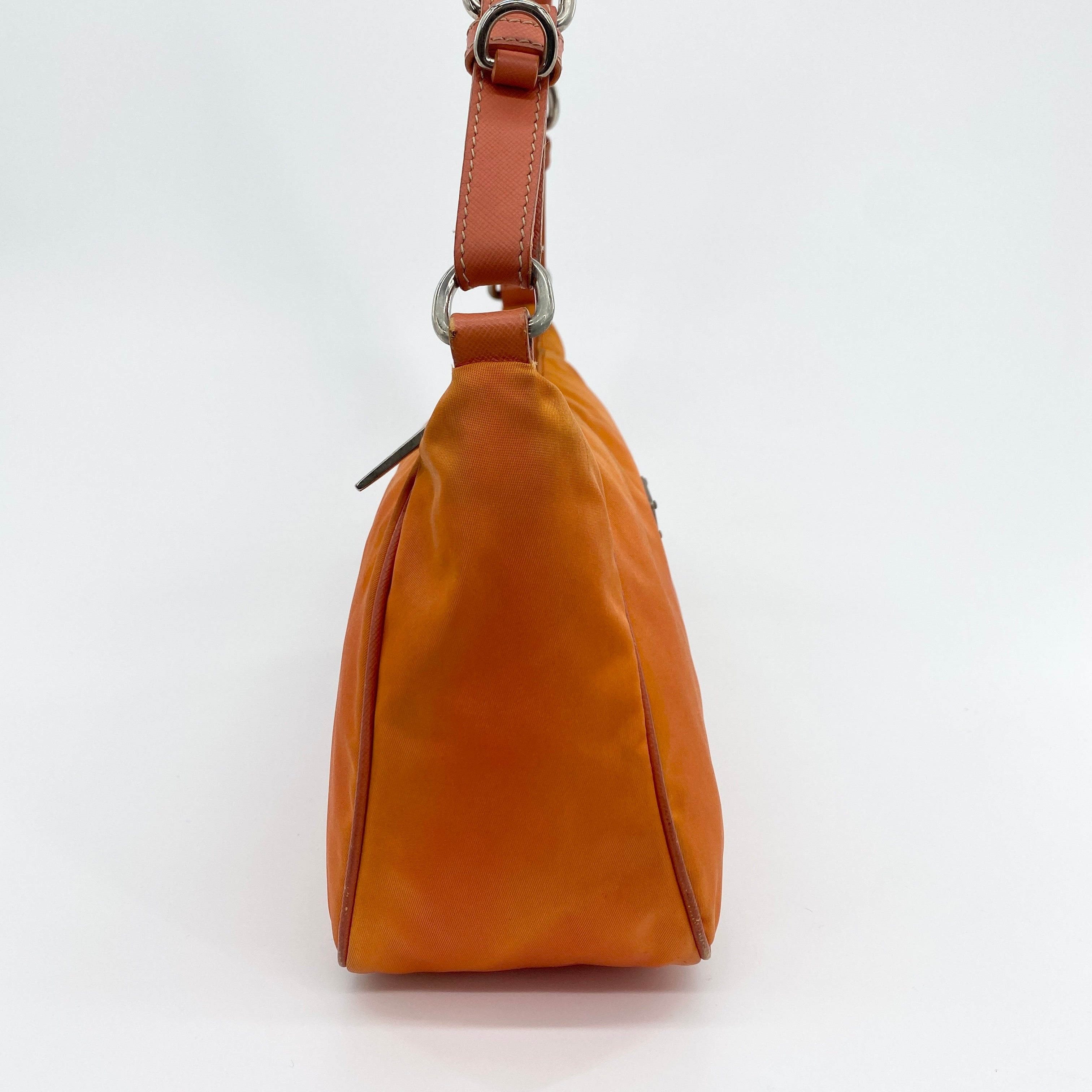 Nylon Shoulder Bag Orange
