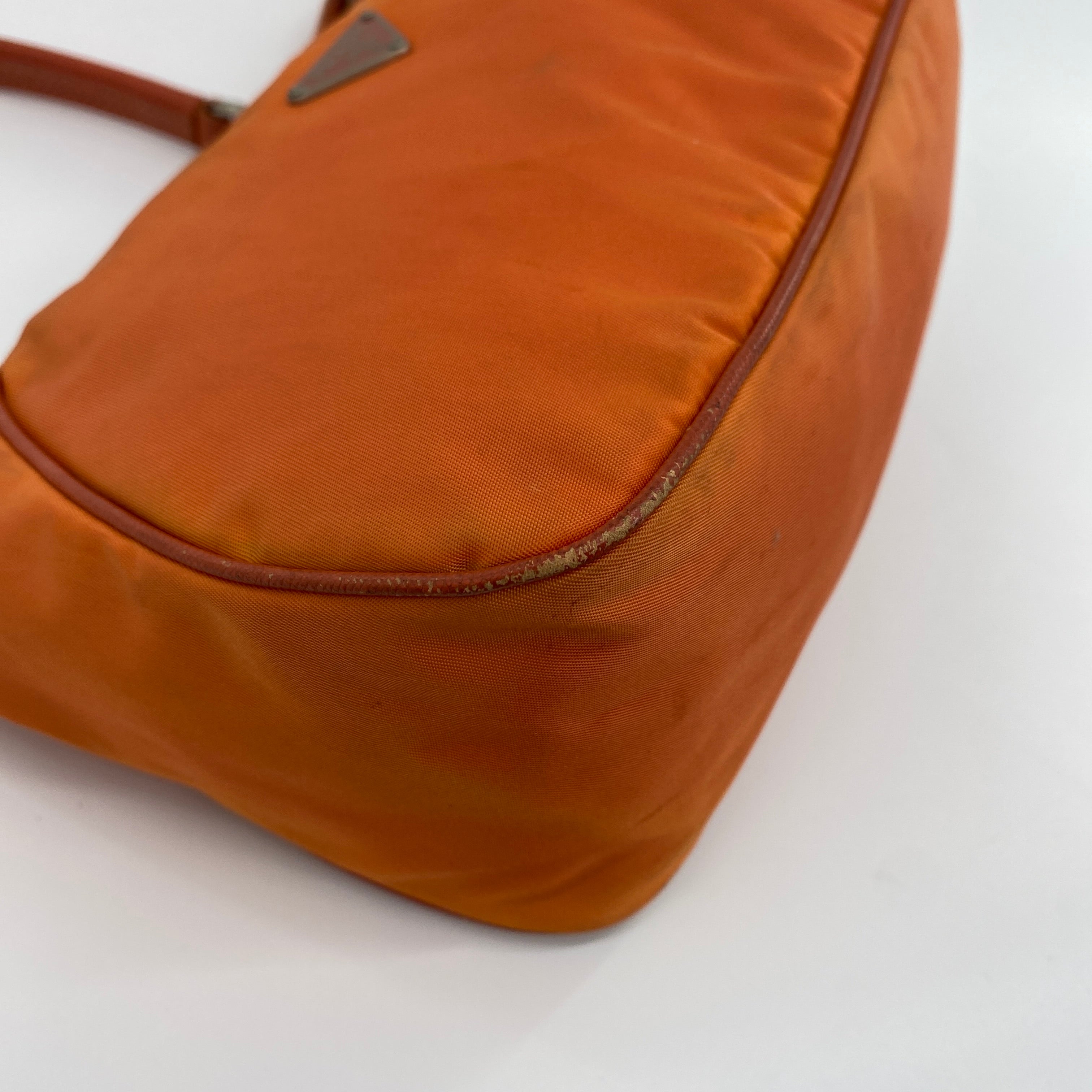 Nylon Shoulder Bag Orange