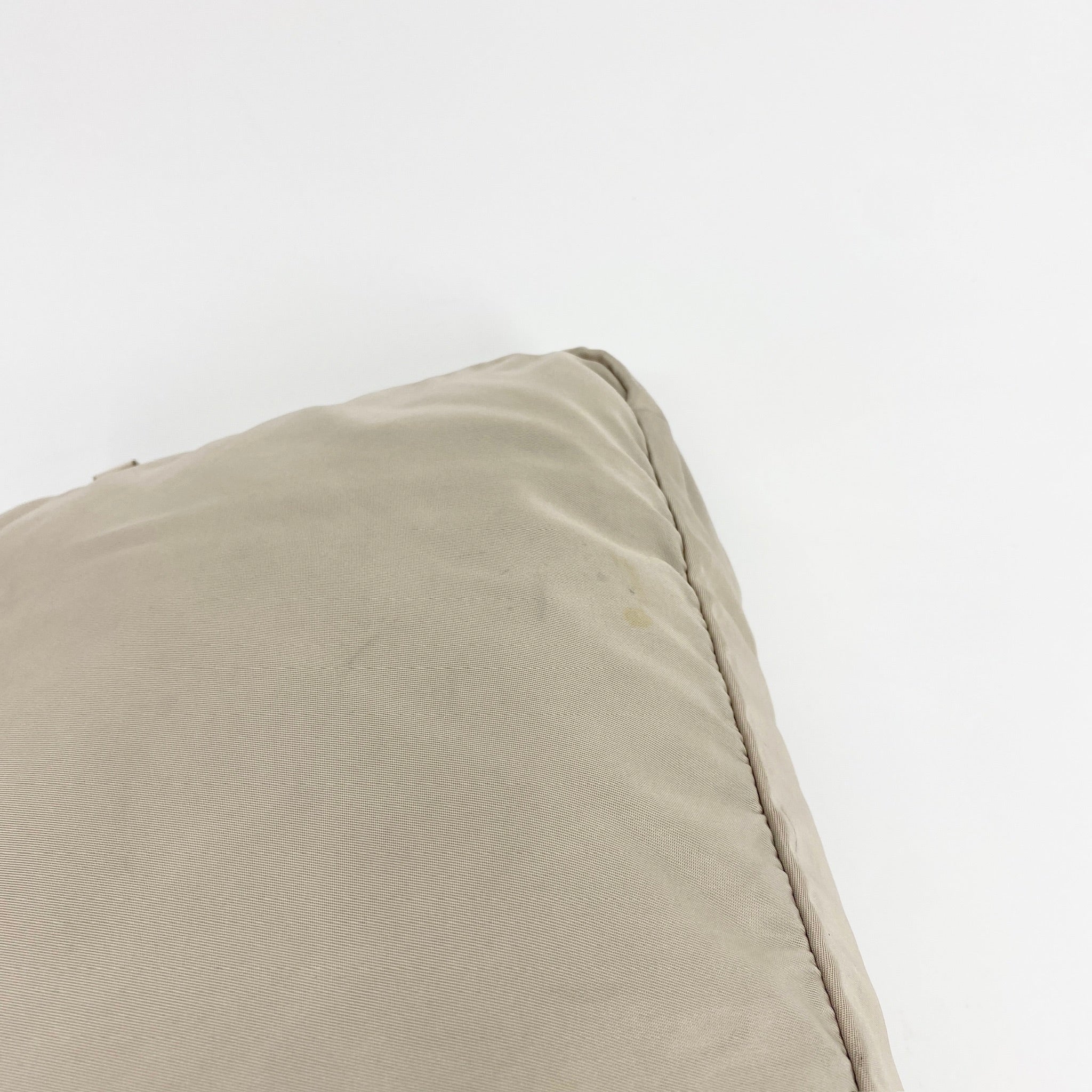 Nylon Messenger Crossbody Beige
