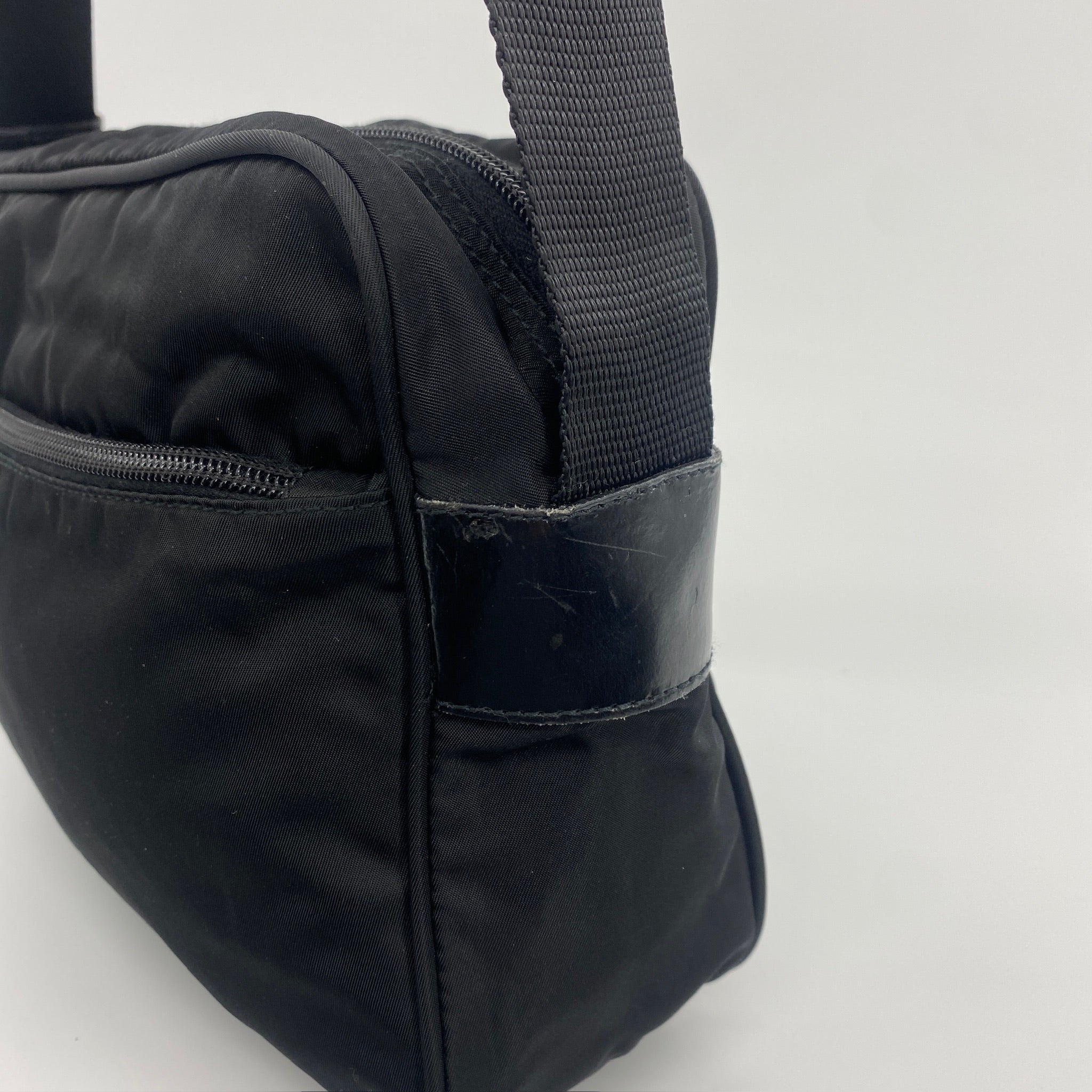 Nylon Camera Crossbody Black