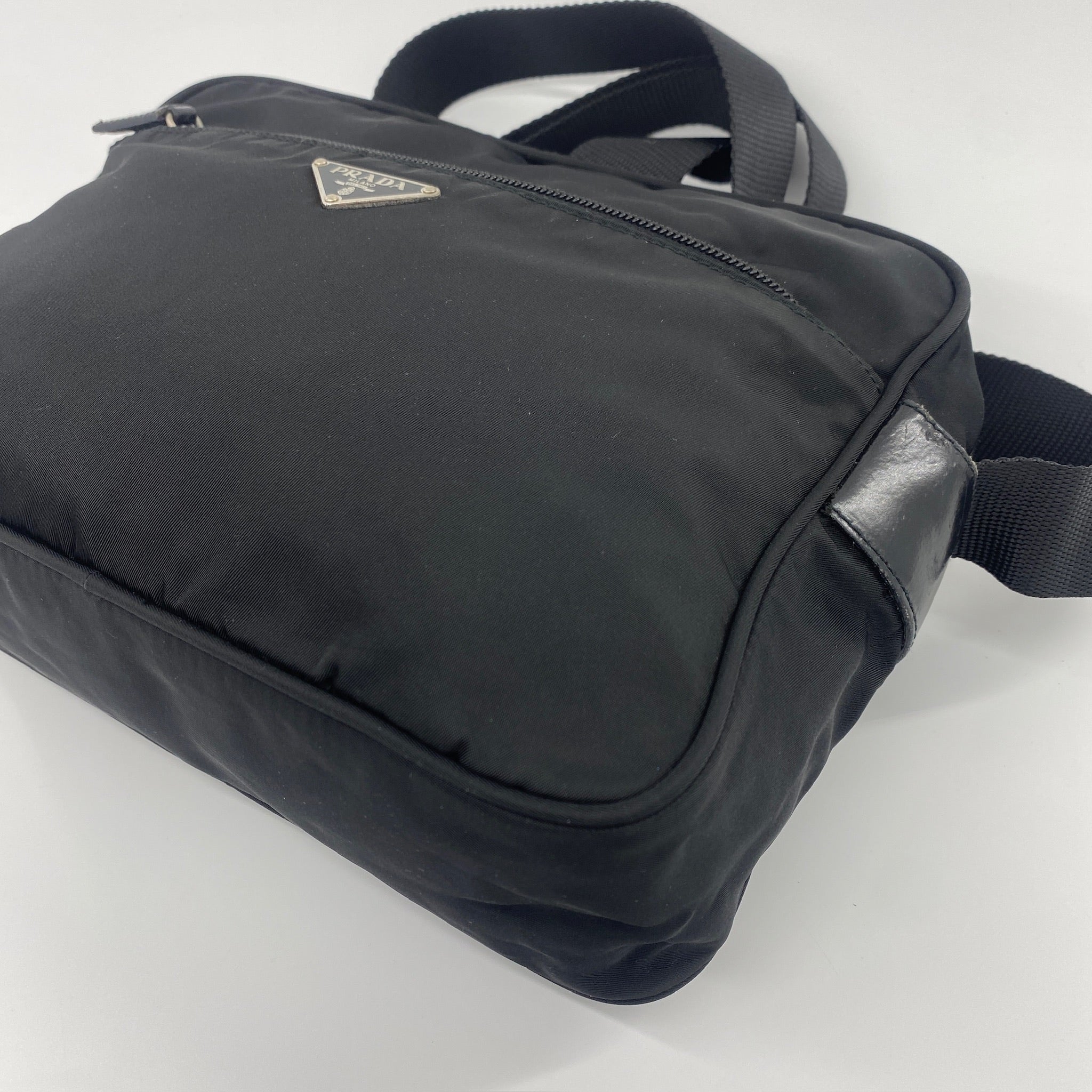 Nylon Camera Crossbody Black