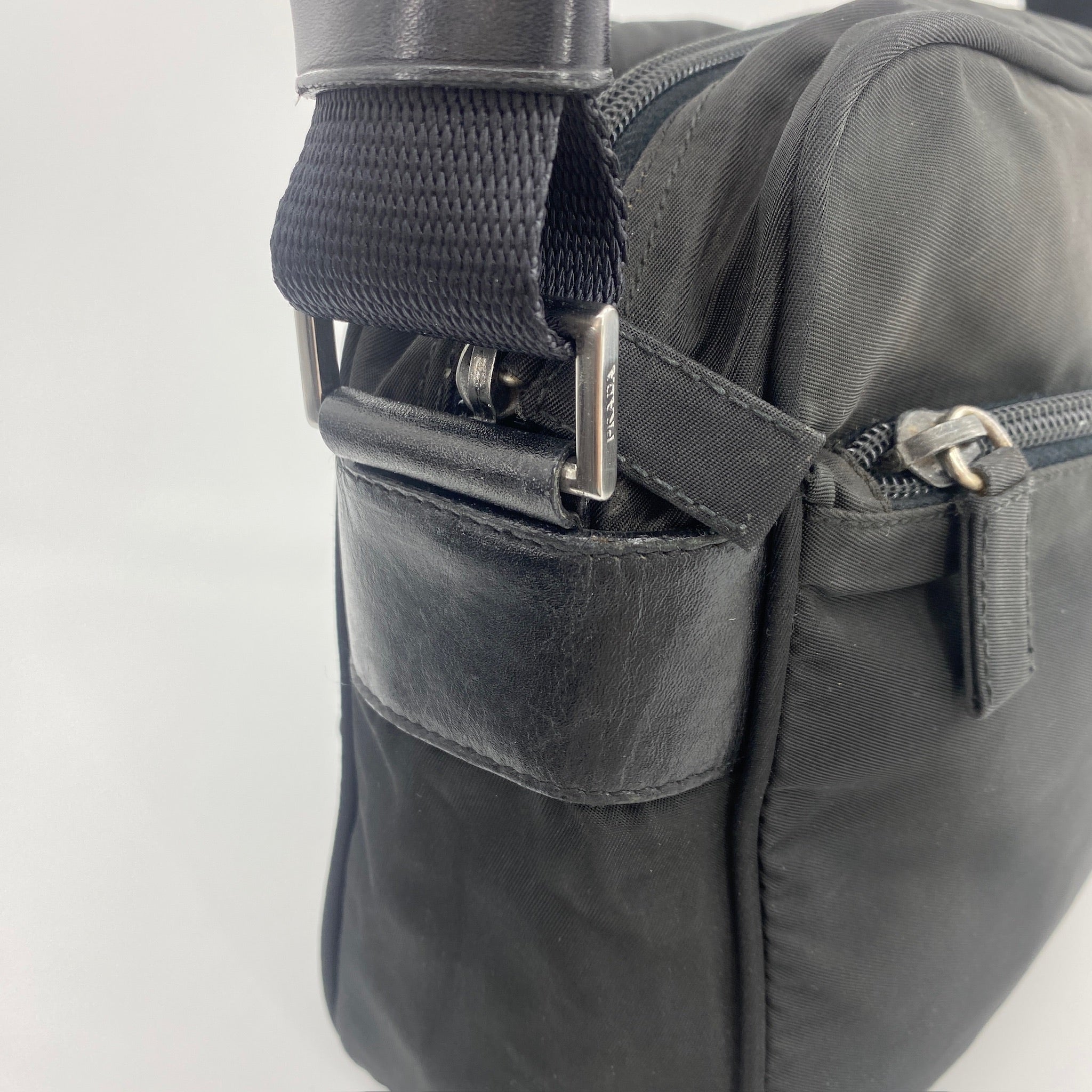Nylon Camera Crossbody Black