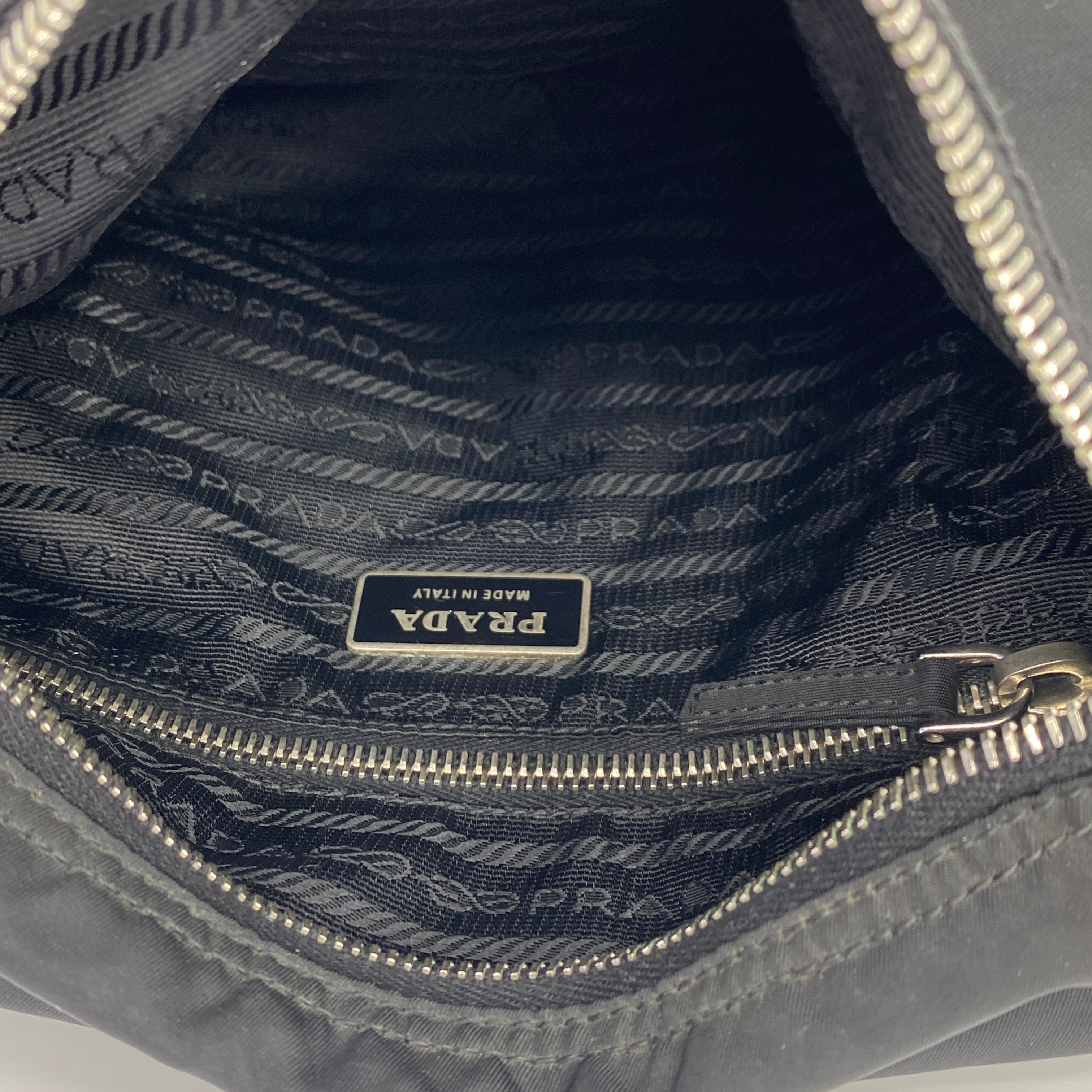 Nylon Messenger Small Crossbody Black