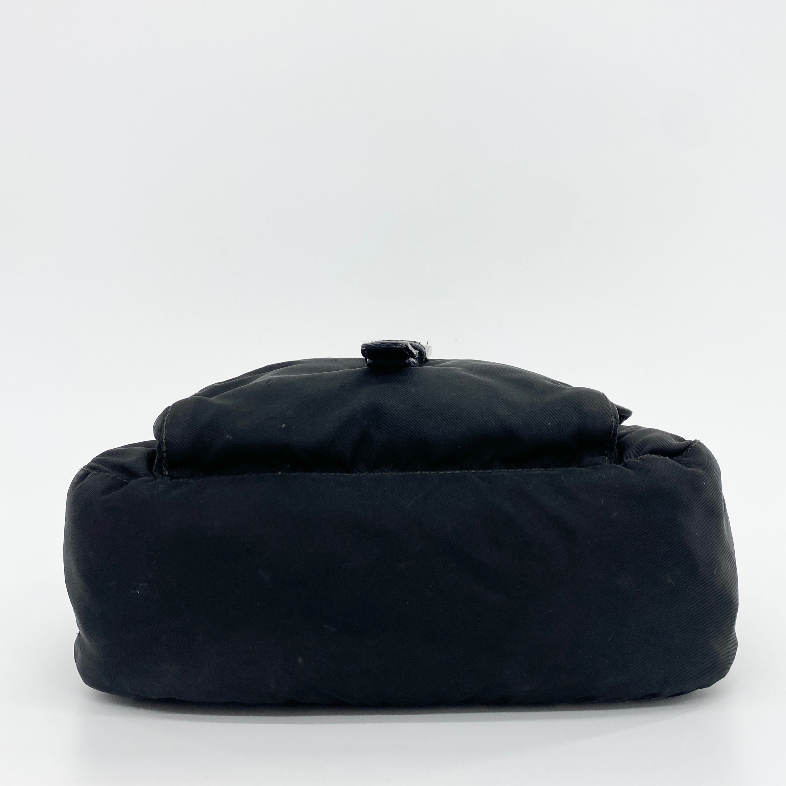 Nylon Messenger Small Crossbody Black