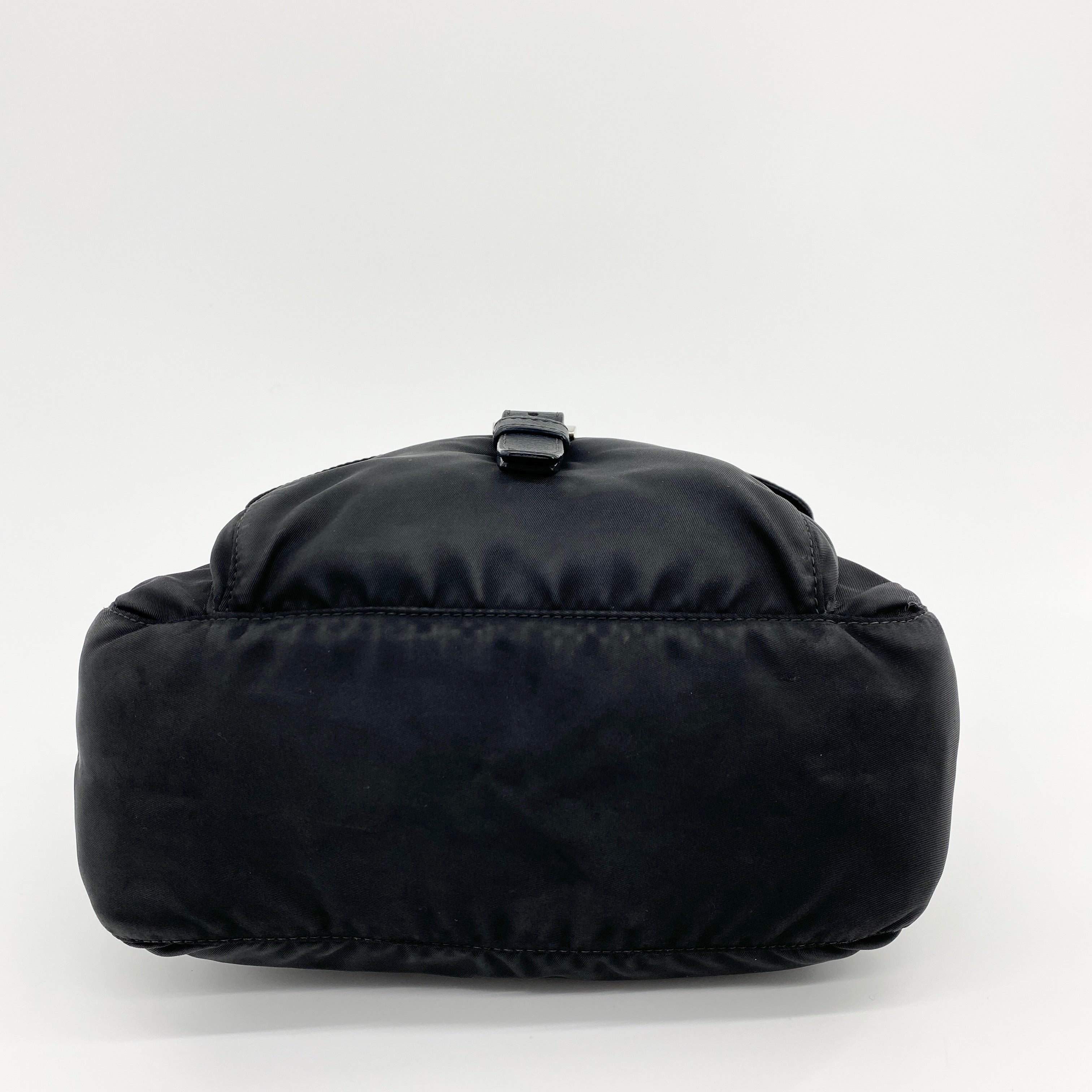 Nylon Messenger Small Crossbody Black