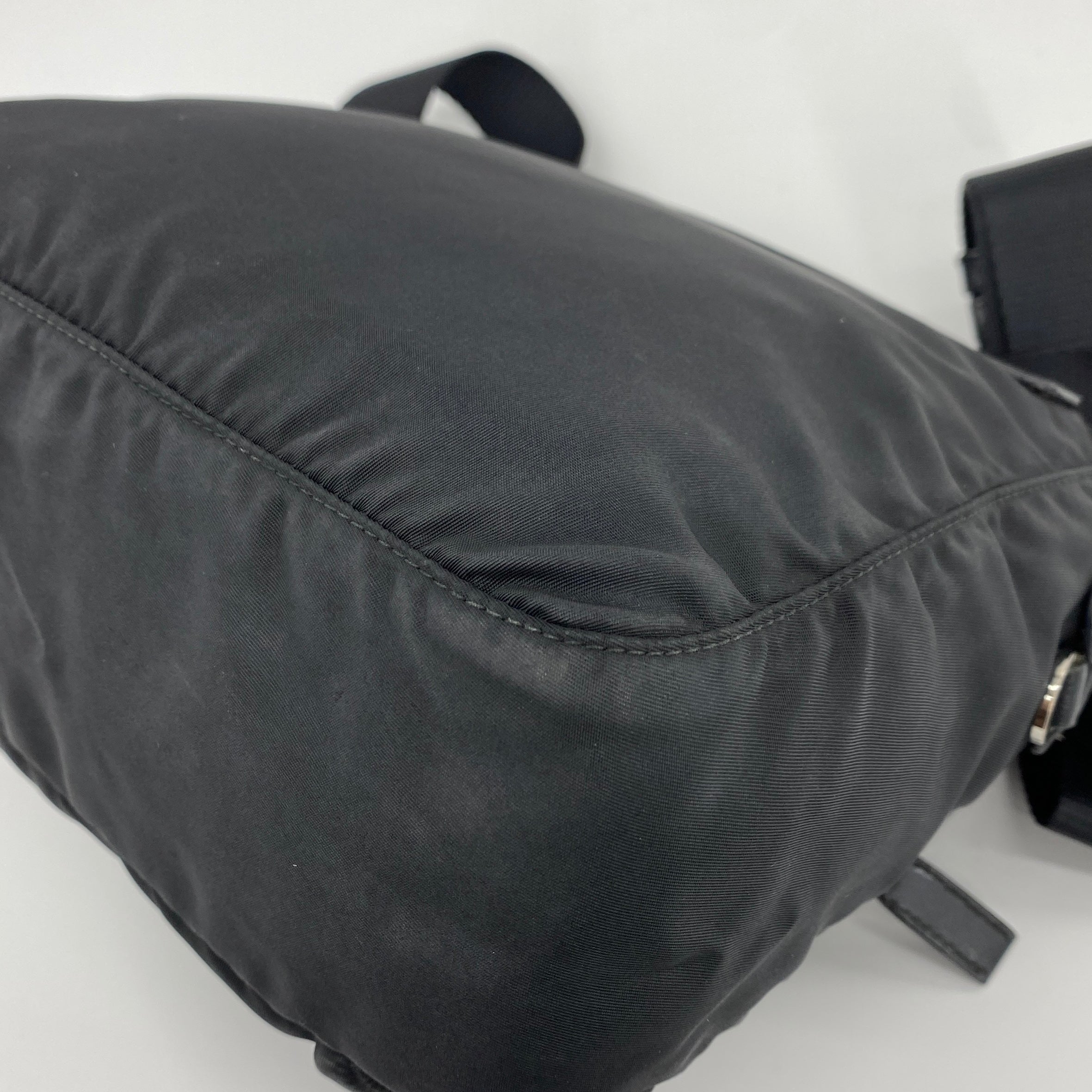 Nylon Messenger Small Crossbody Black