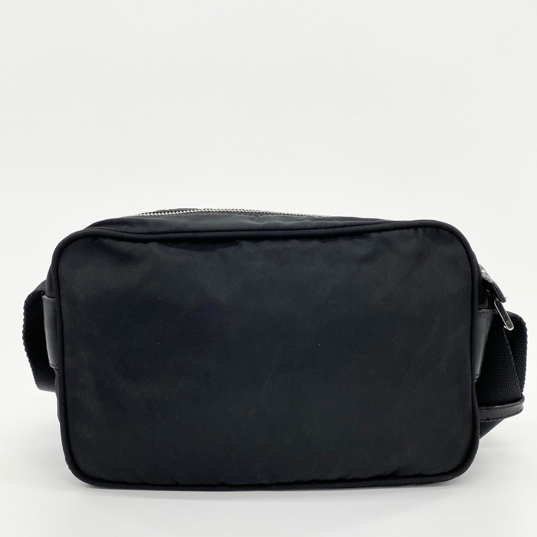 Nylon Camera Crossbody Small Black
