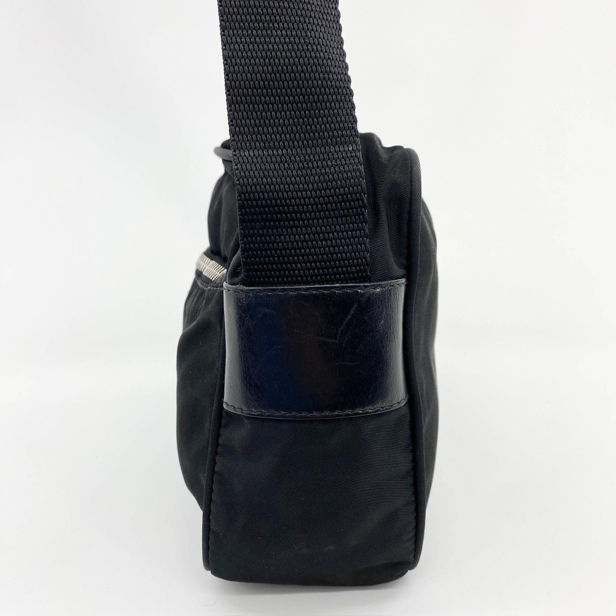 Nylon Camera Crossbody Small Black